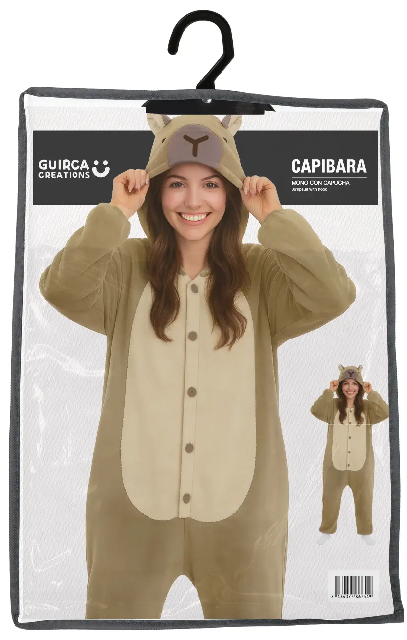 Capybara-pyjamas – kostume til damer