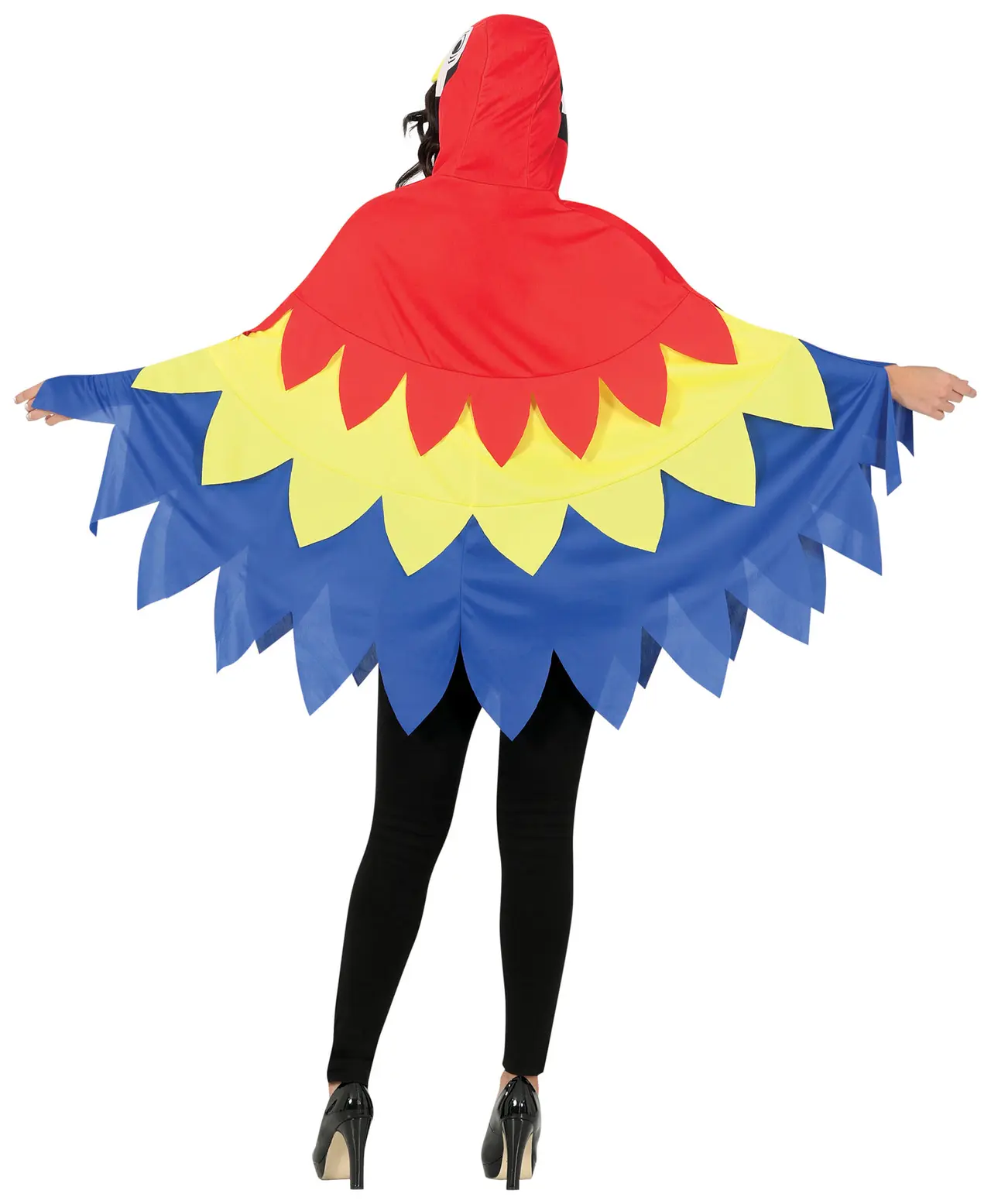 Papegøjeponcho – kostume til damer