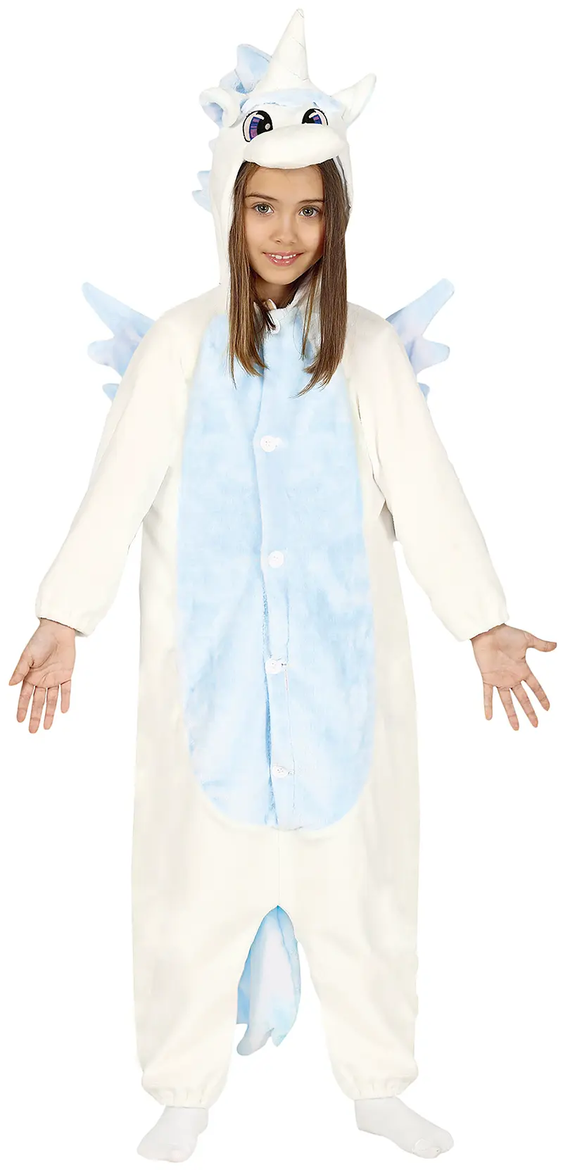 Enhjørning-kigurumi – kostume til børn, hvid