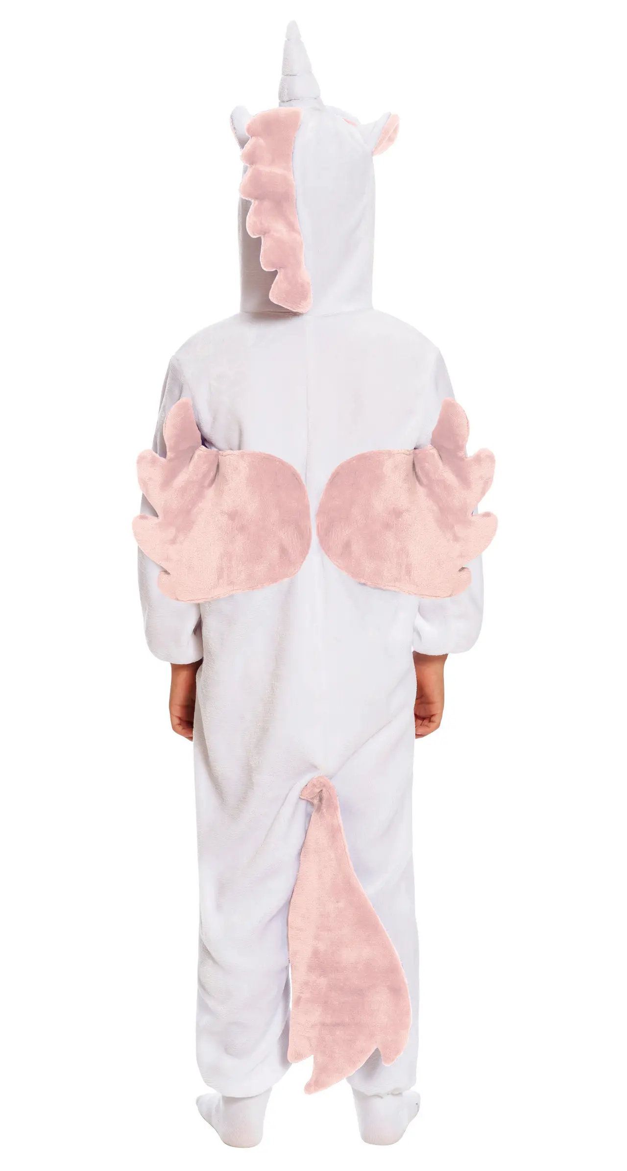 Enhjørning-kigurumi – kostume til børn, hvid og lyserød