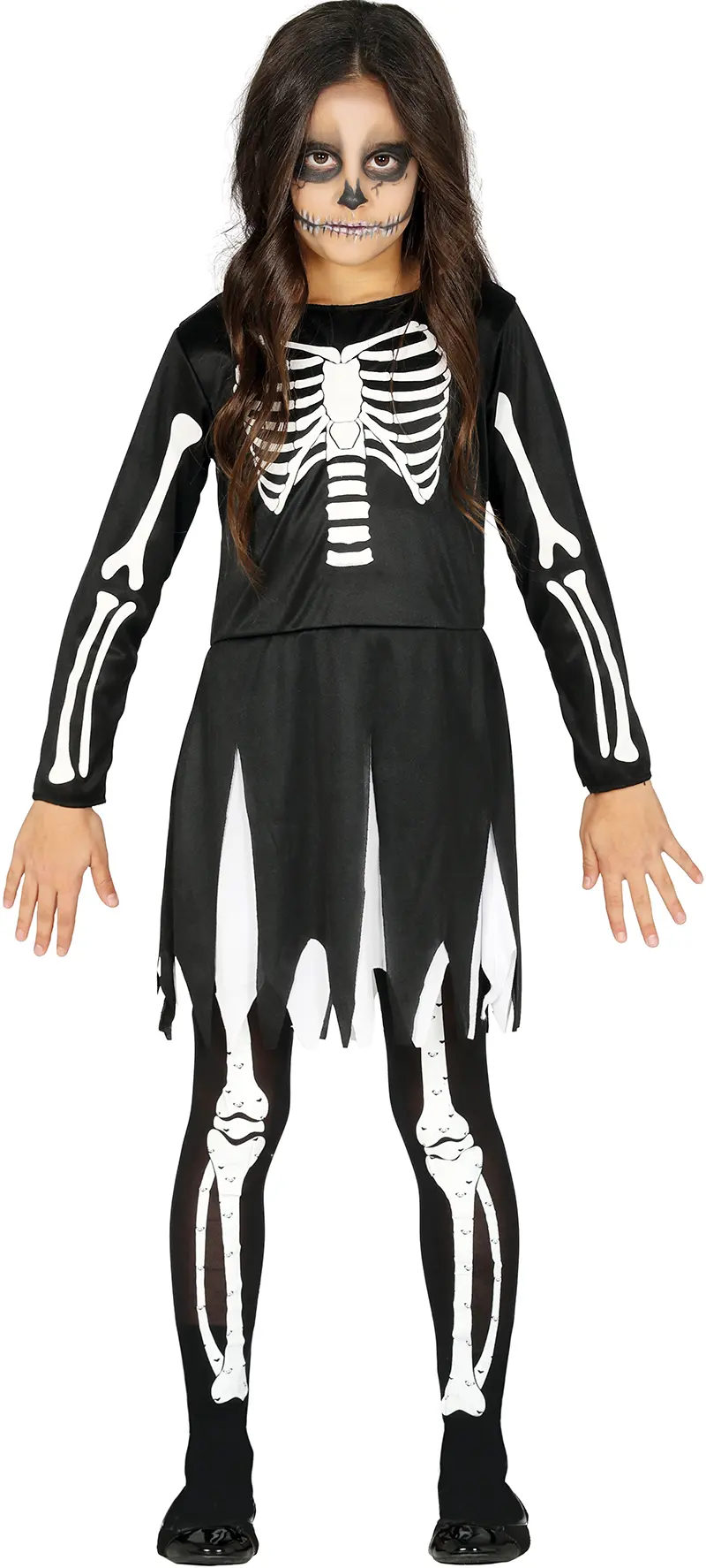 Skelet – kostume til piger, model 87748