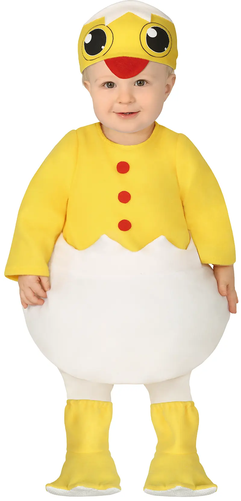 Kylling – kostume til baby, gul og hvid
