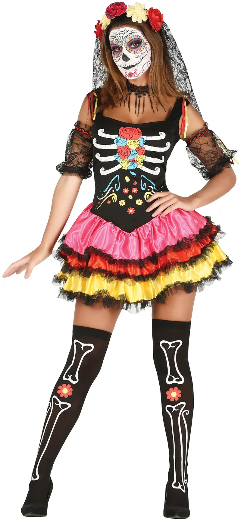 Farverig Catrina – kostume til damer