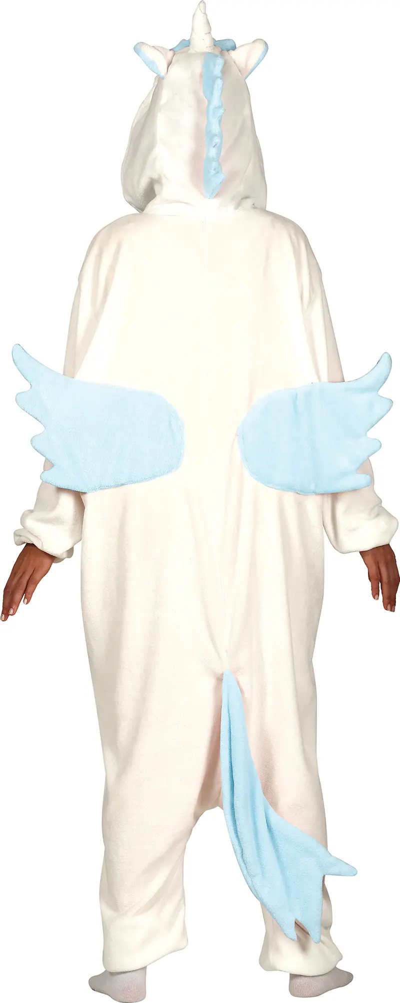 Blå enhjørning-kigurumi – kostume til voksne