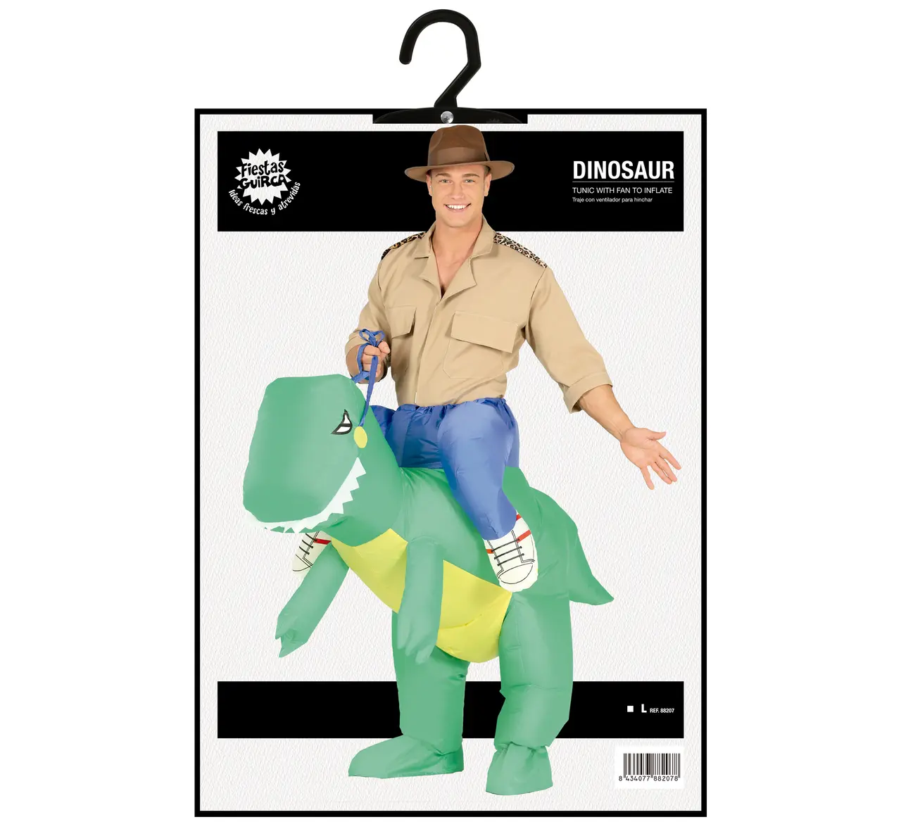Oppustelig dinosaur – kostume til herrer