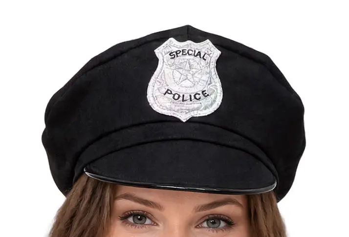 Politi – kostume til damer, blå og sort, model 88294