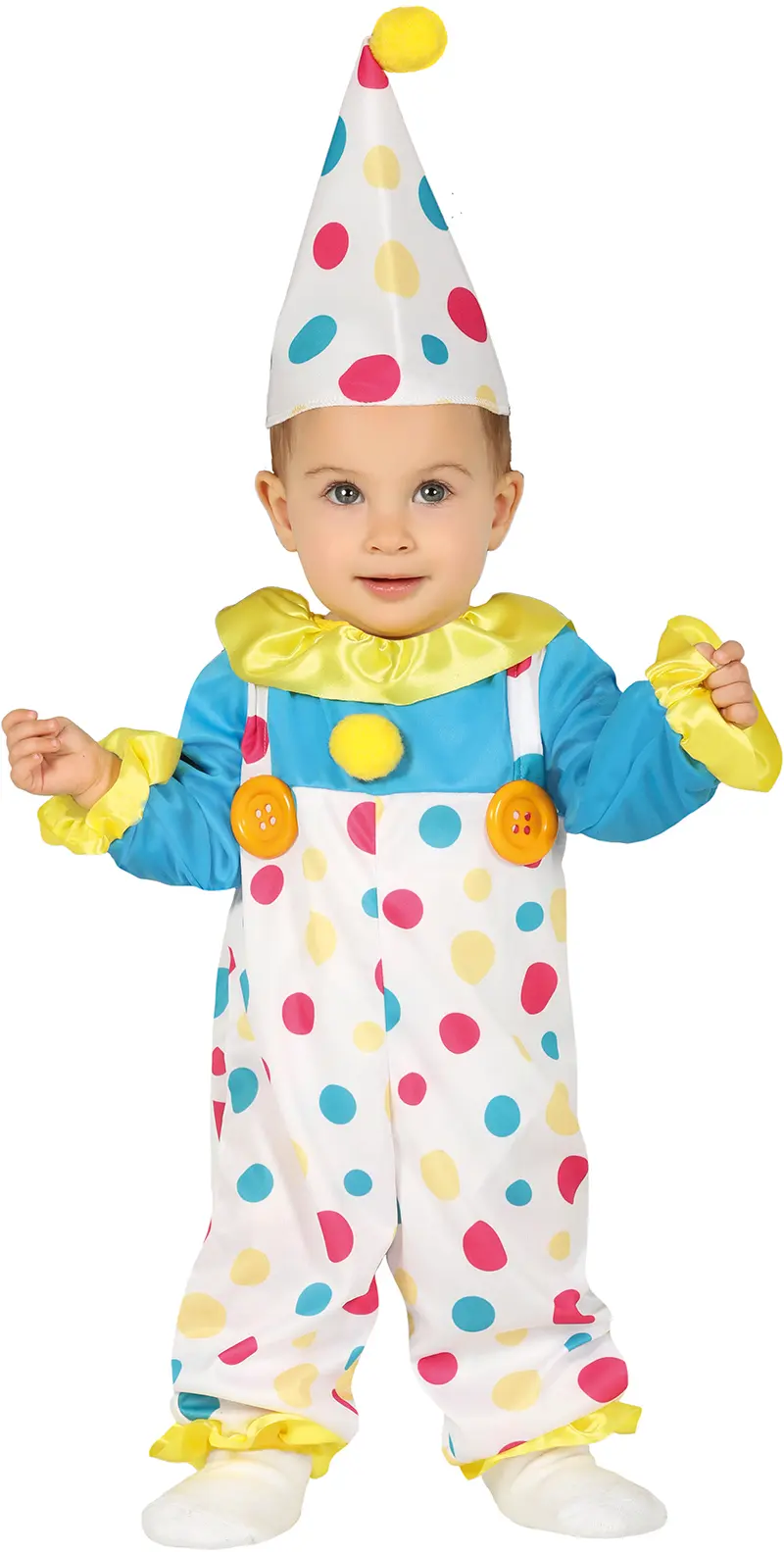Prikket klovn – kostume til baby