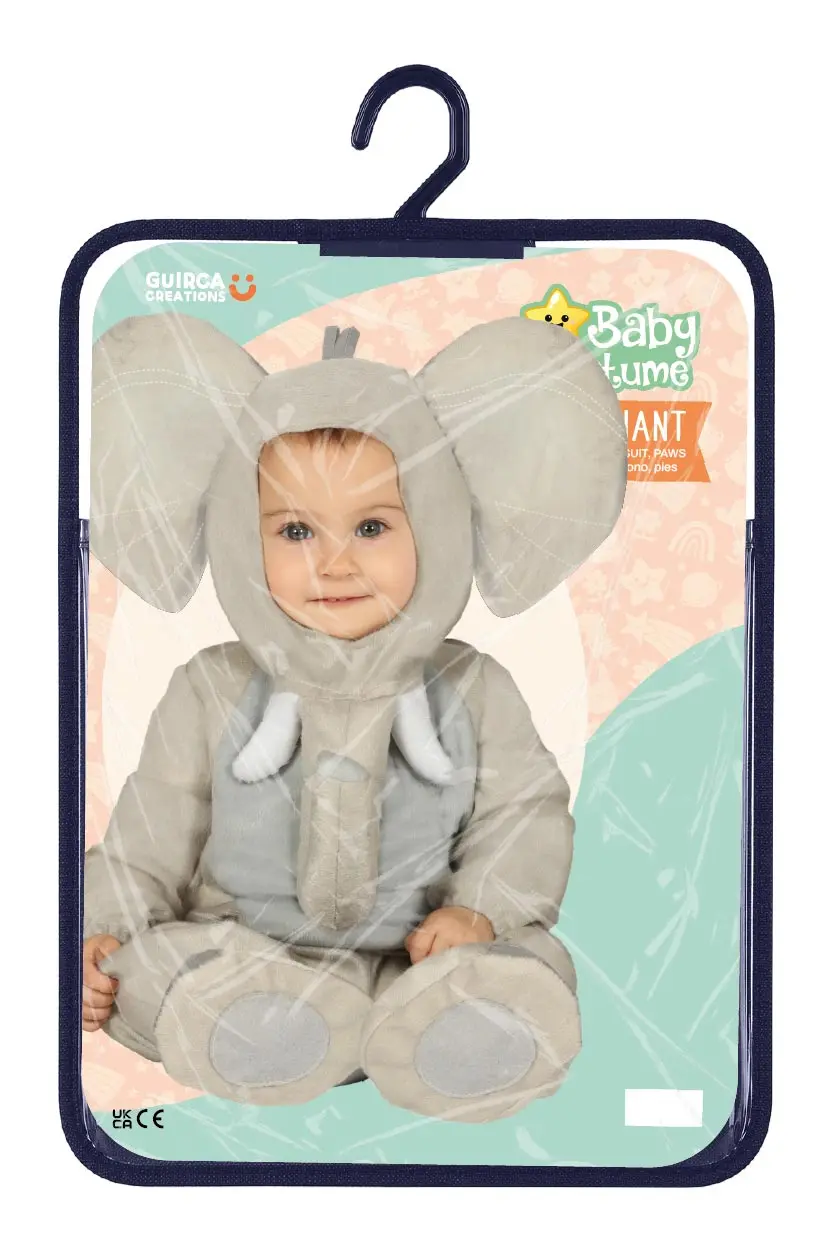 Elefant – kostume til baby, model 88395