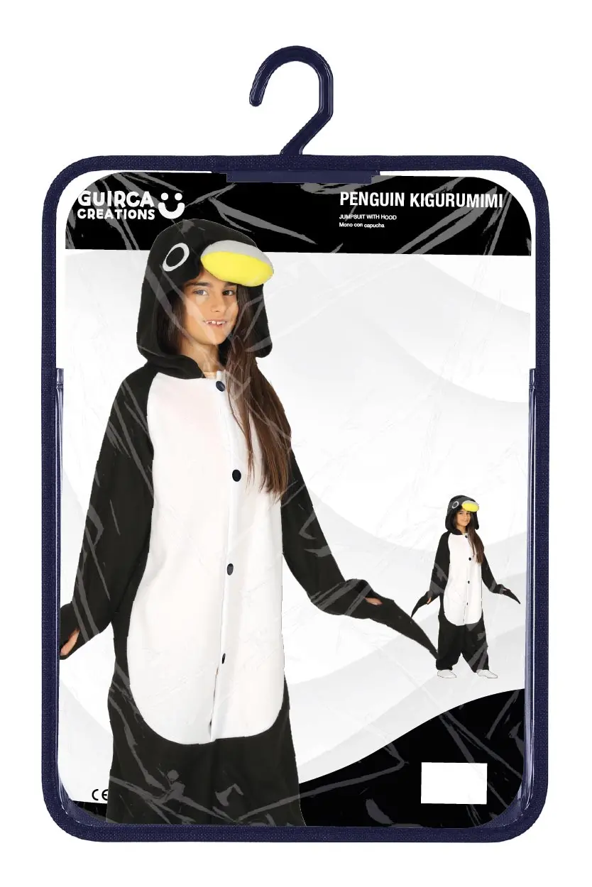 Pingvin-kigurumi – kostume til børn