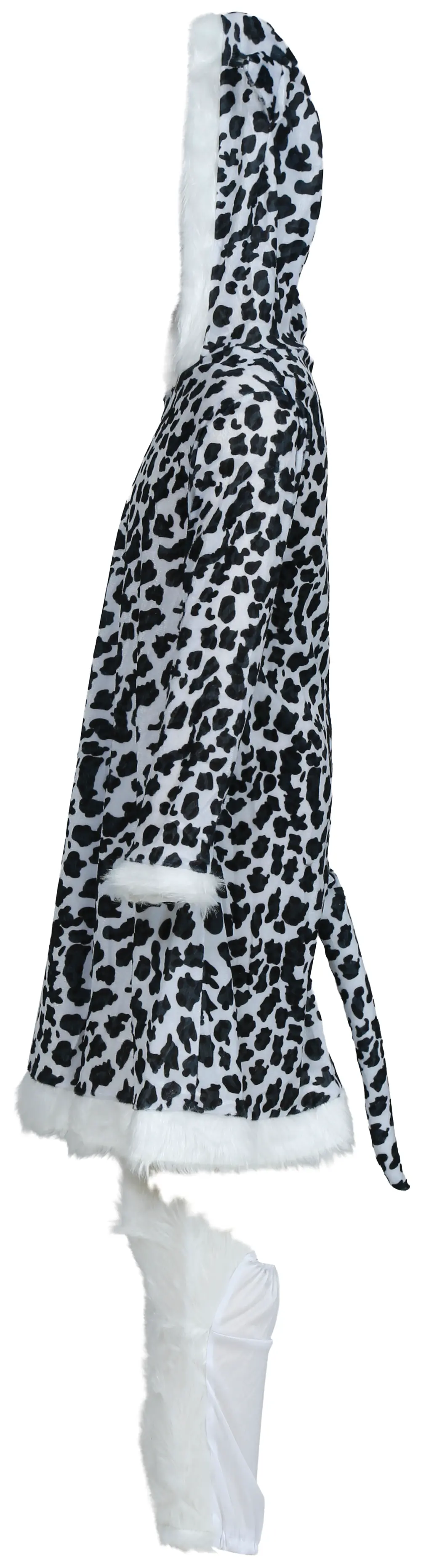 Leopard – kostume til piger, hvid og sort