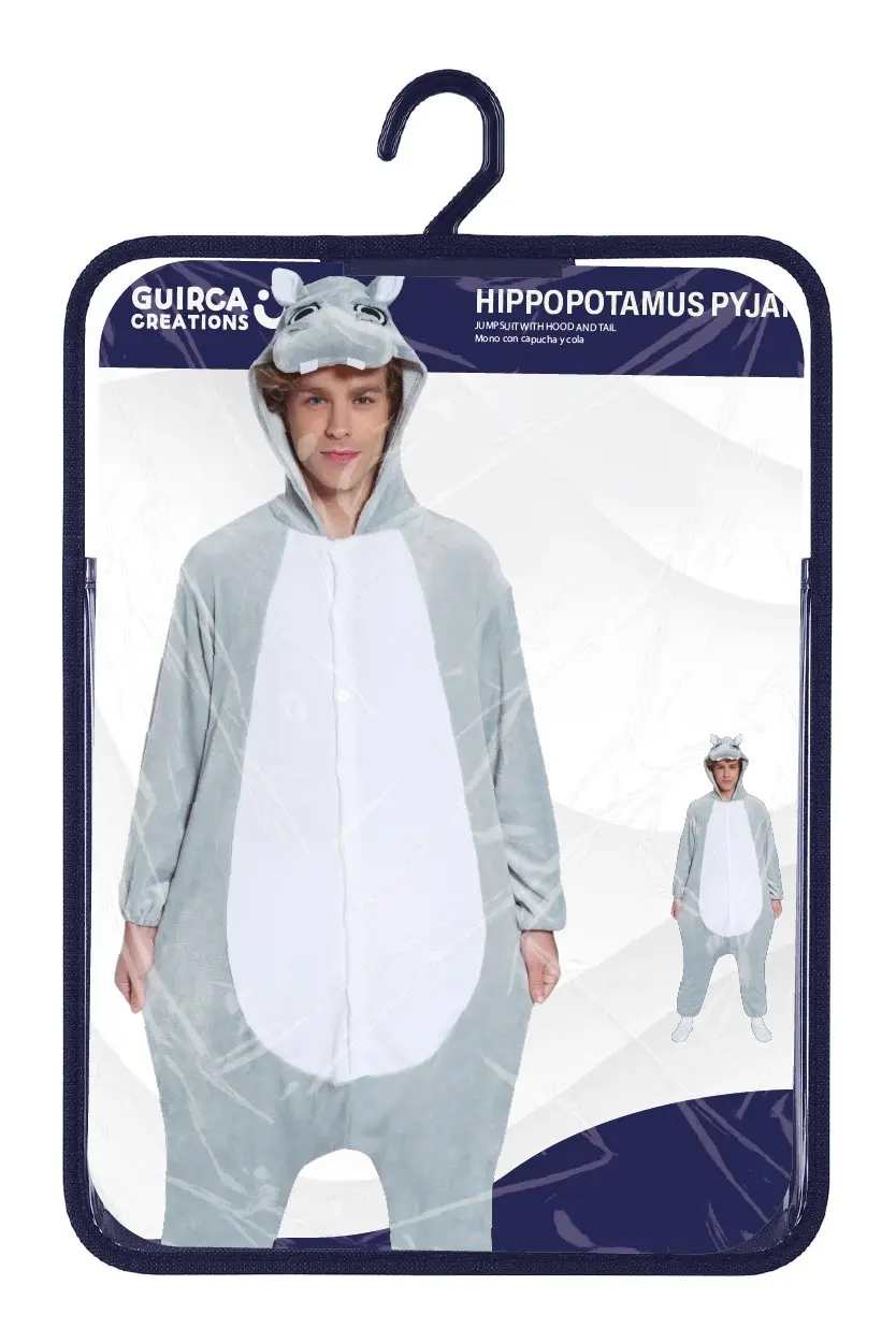 Flodhest-kigurumi – kostume til voksne