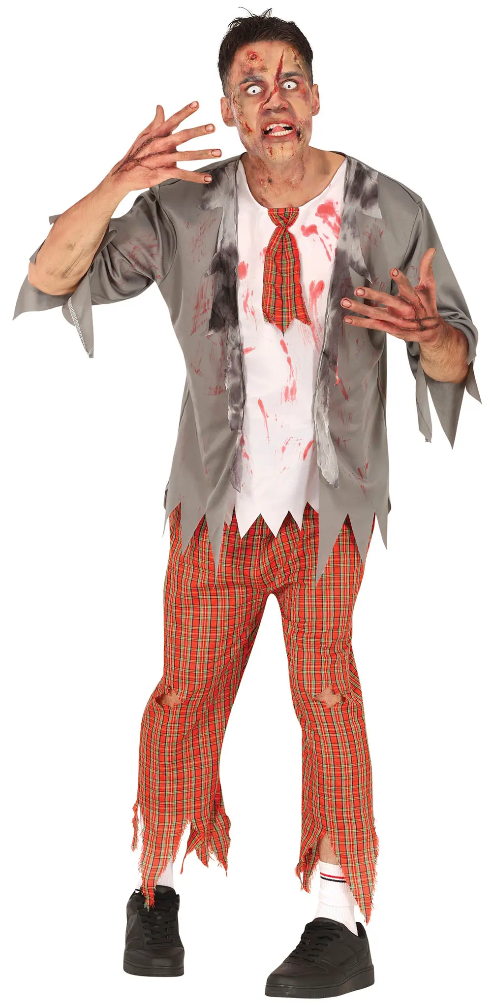 Zombie-skoleelev – kostume til herrer