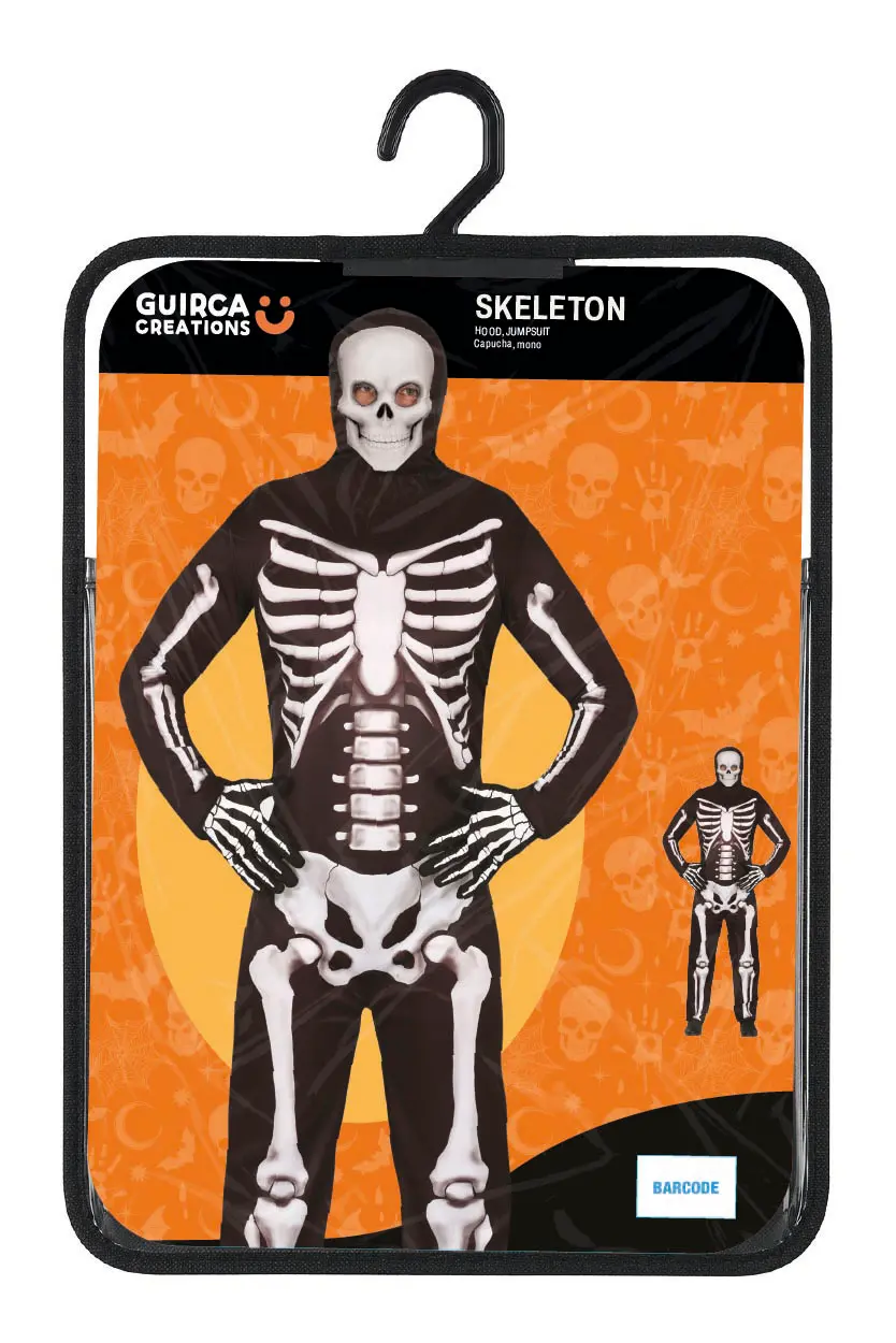 Skelet – kostume til herrer, model 88955