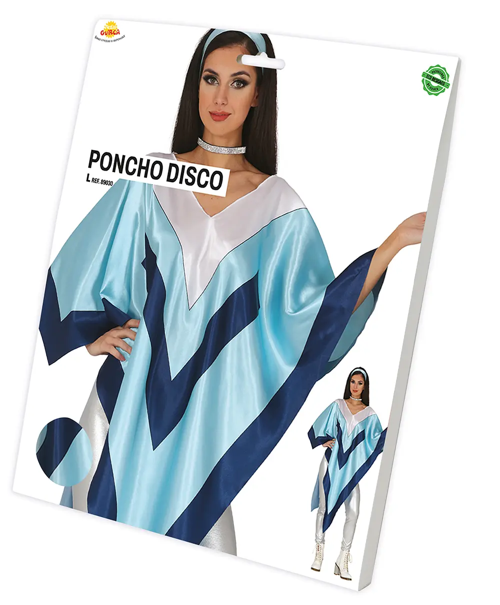 Discoponcho – kostume til damer