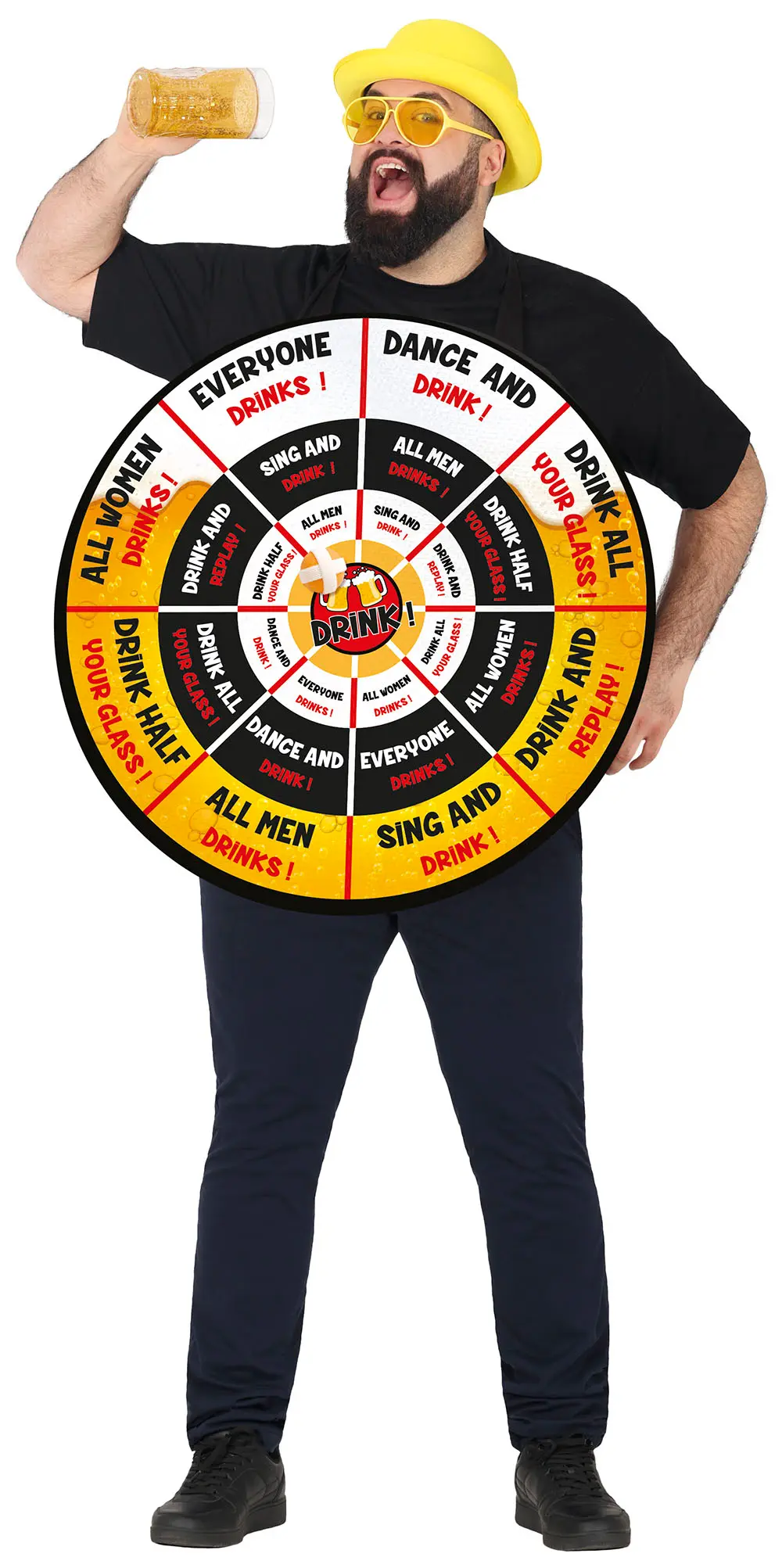 Dartskive til drikkeleg – kostume til herrer