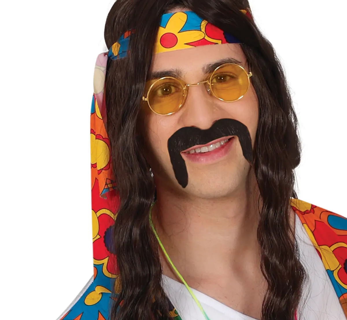 Blomsterhippie – kostume til herrer, flerfarvet