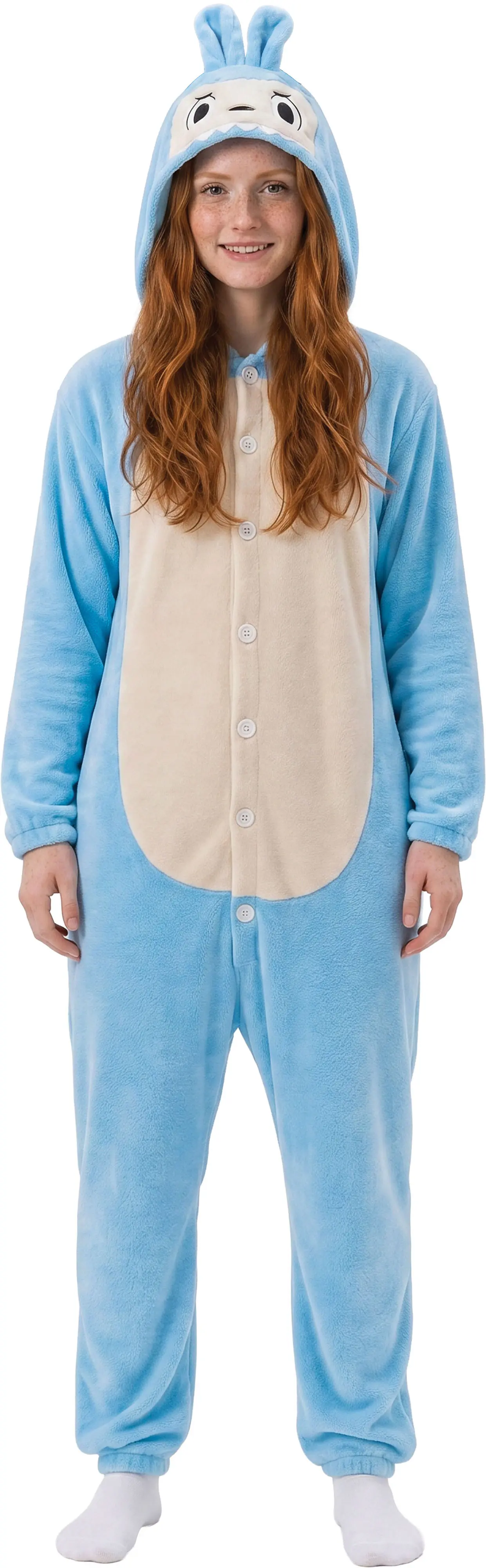 Blå Lulu-monsterpyjamas – kostume til damer