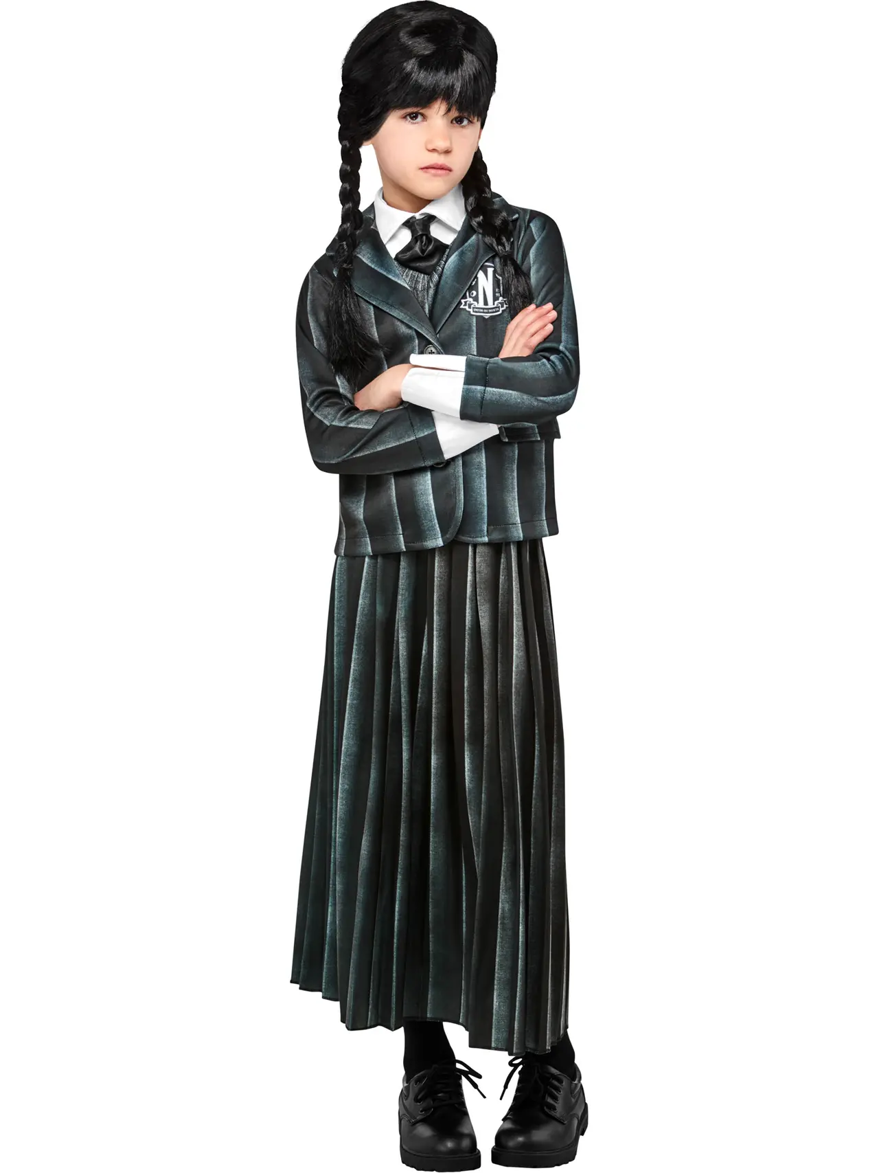 Wednesday Addams skoleuniform – kostume til piger