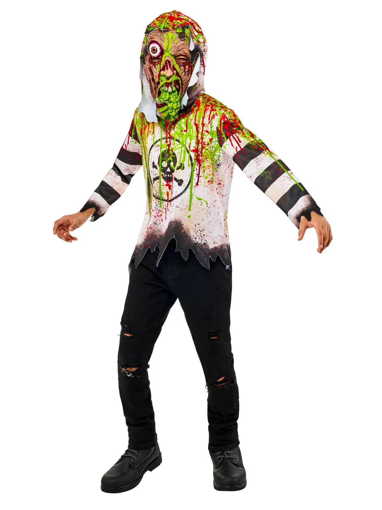 Giftig zombie – kostume til børn