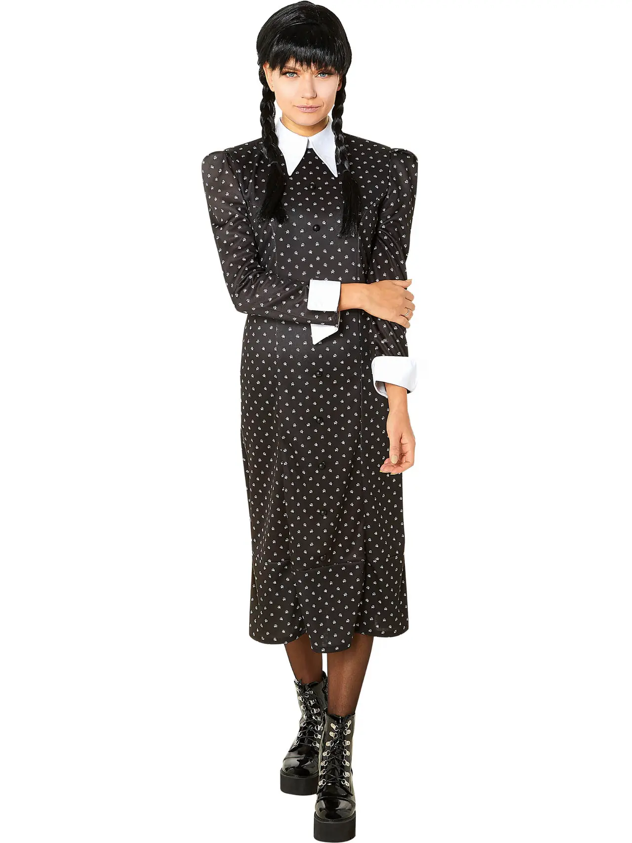 Wednesday Addams kjole – kostume til børn og voksne
