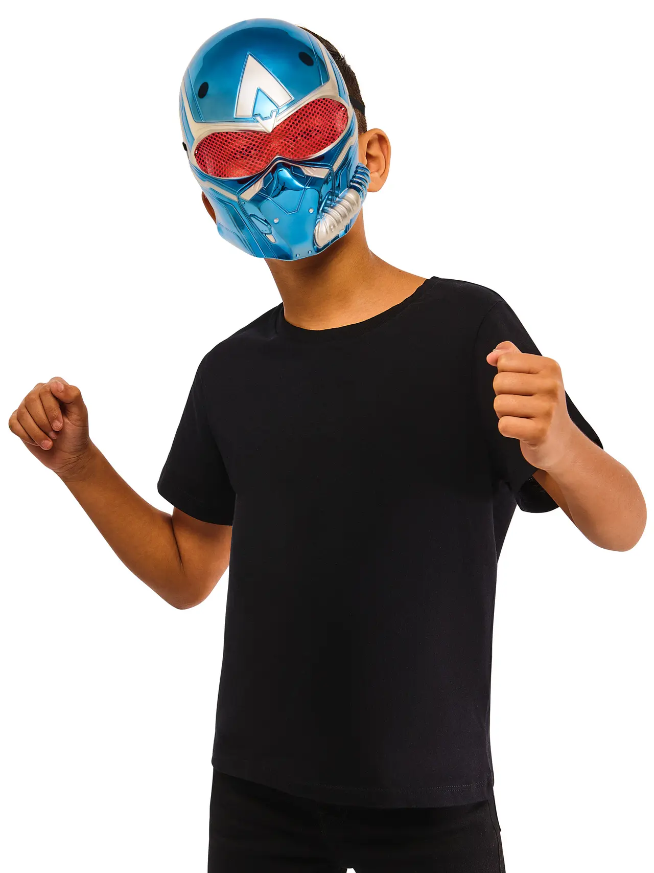Captain America metallic-maske til børn
