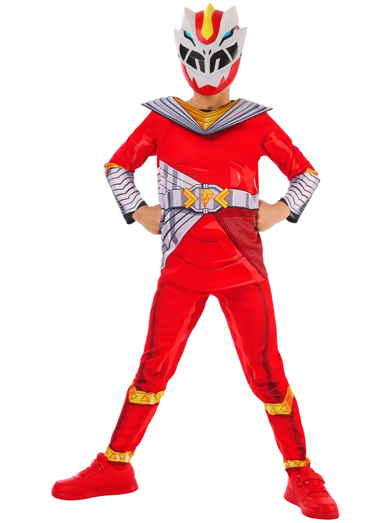 Power Rangers Cosmic Fury Red Ranger – kostume til børn