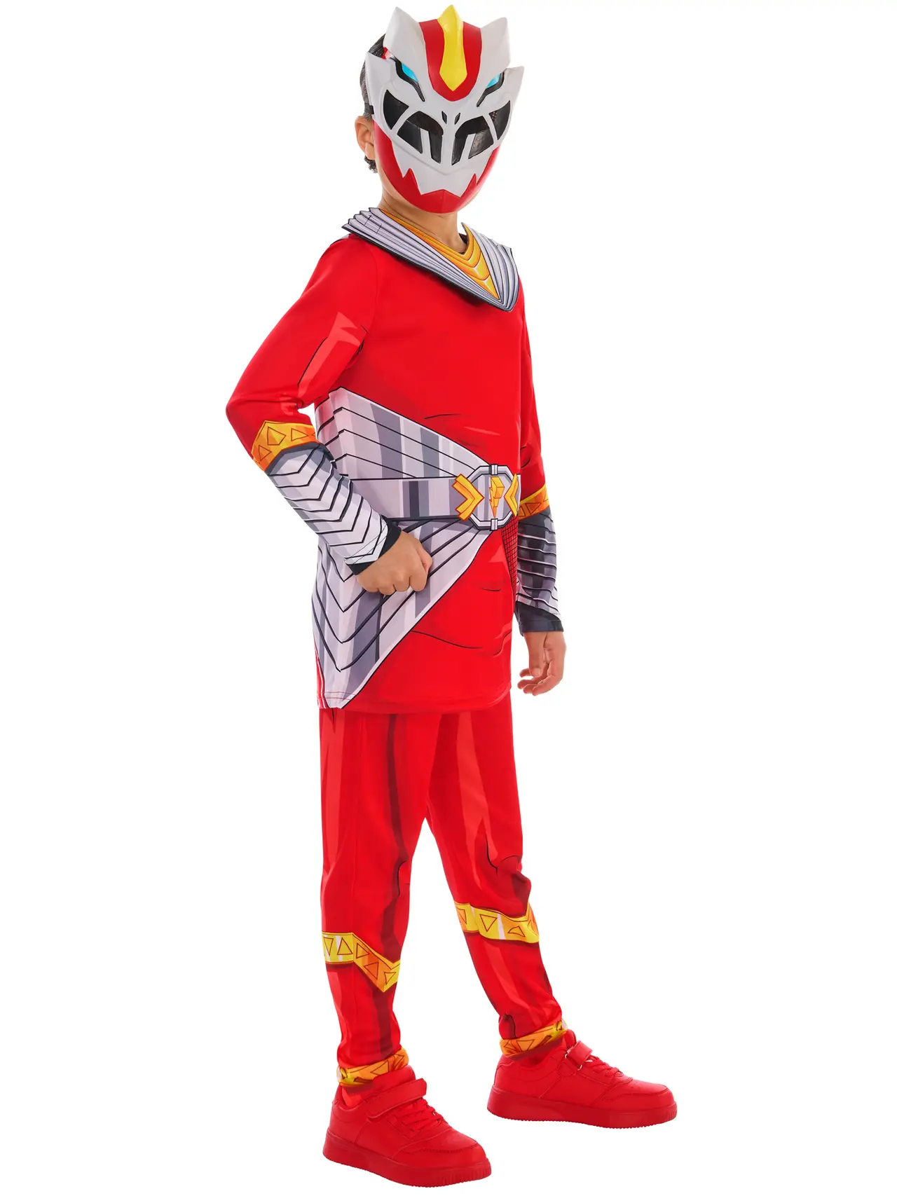 Power Rangers Cosmic Fury Red Ranger – kostume til børn