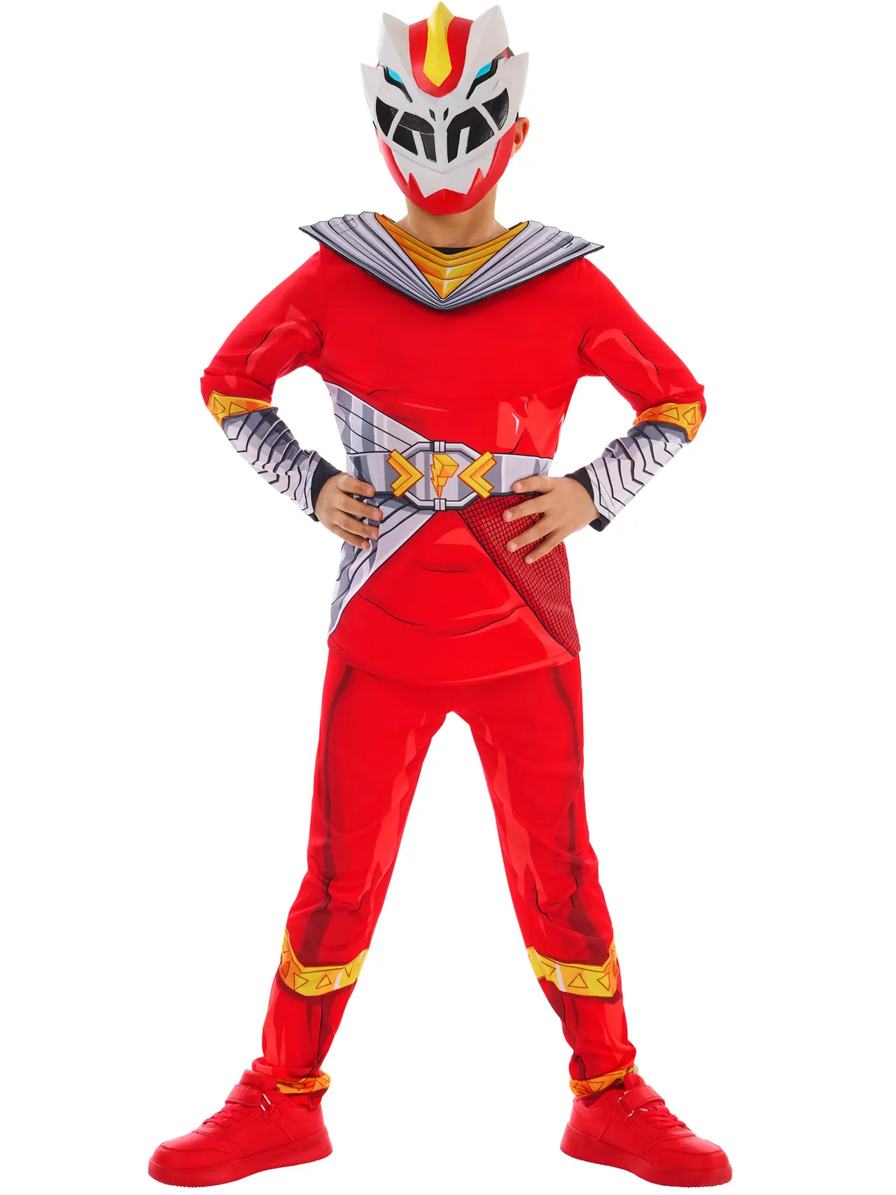 Power Rangers Cosmic Fury Red Ranger – kostume til børn