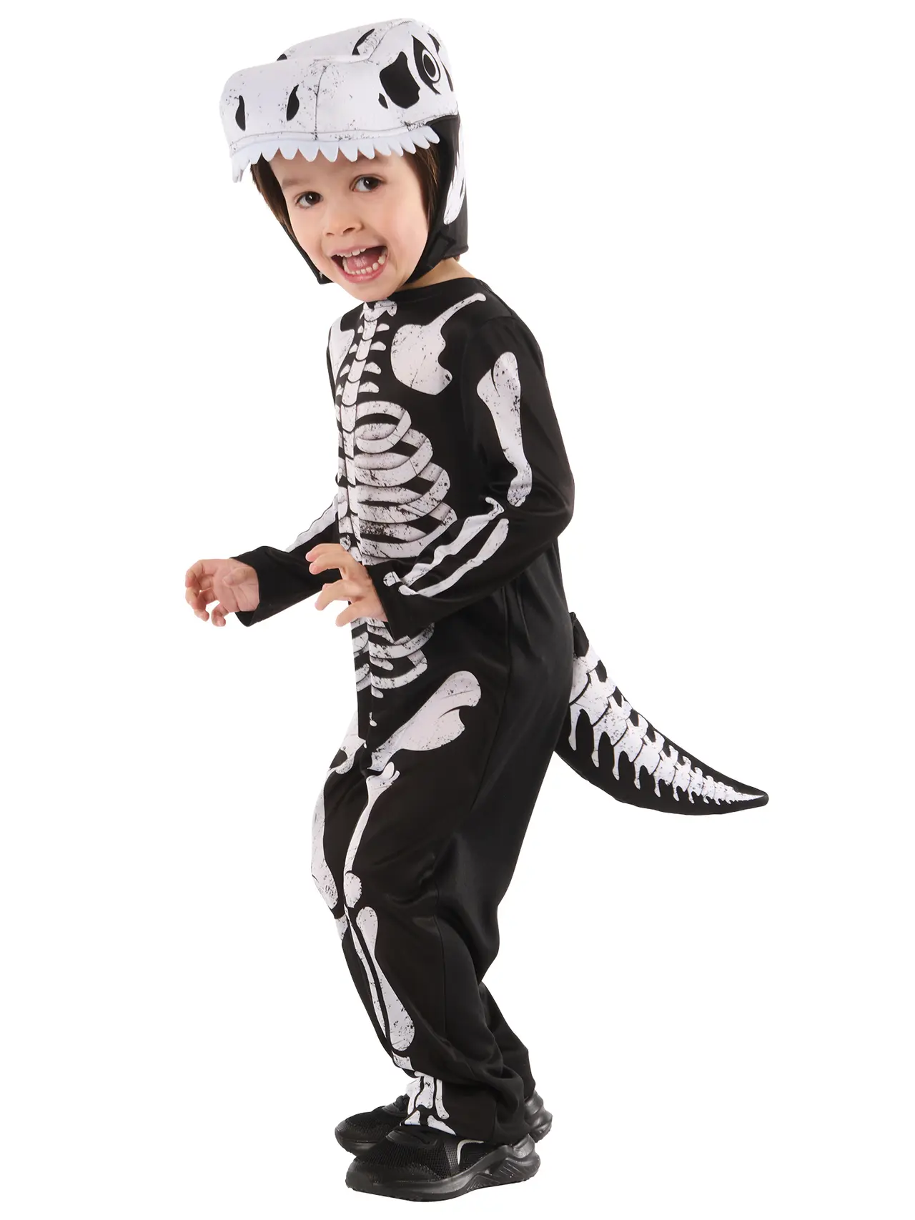 Skeletdinosaur – kostume til børn