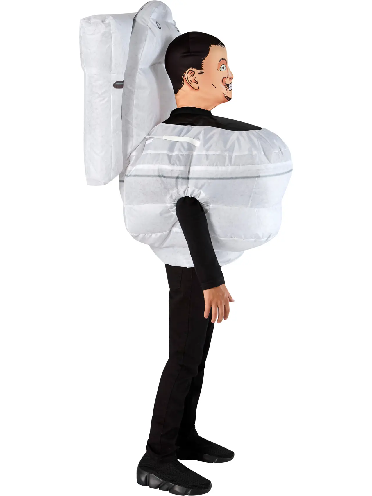 Skibidi Toilet oppusteligt – kostume til børn (model 1001917)