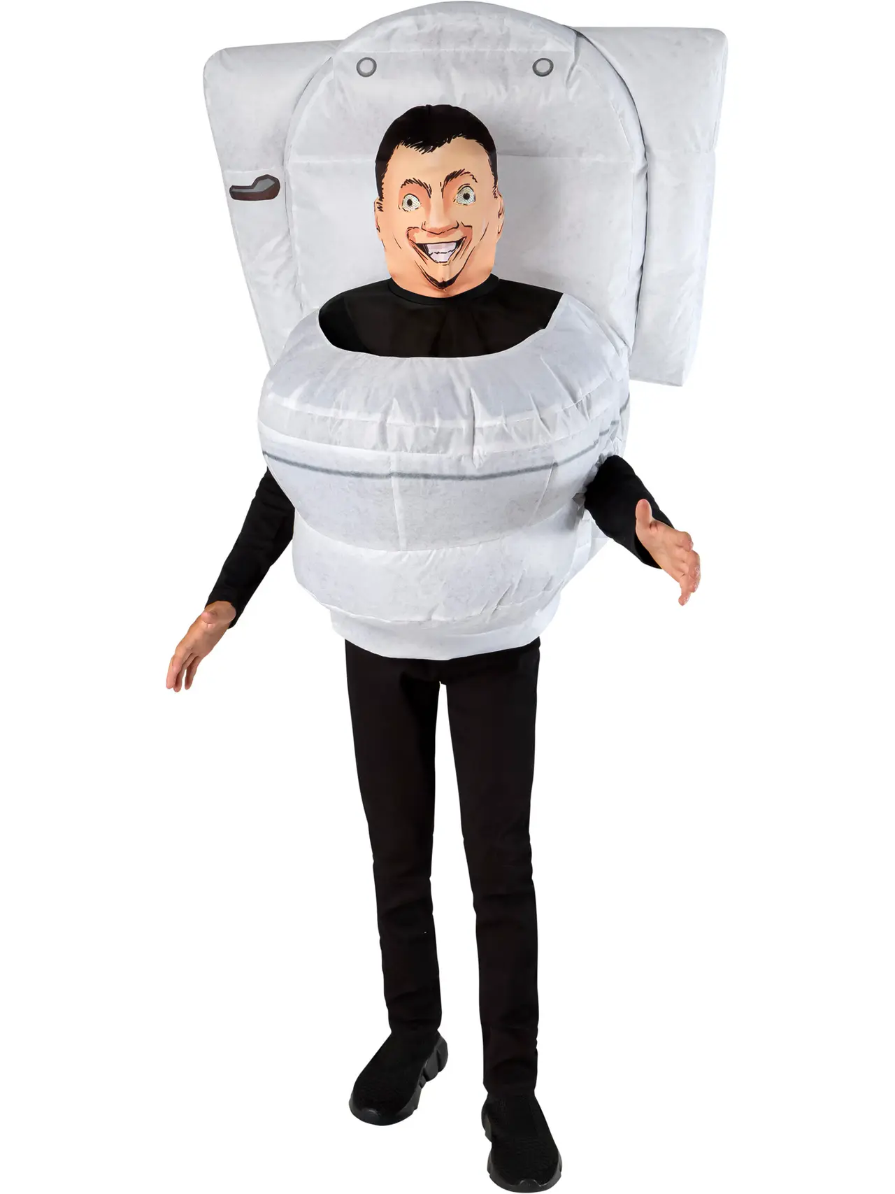 Skibidi Toilet oppusteligt – kostume til børn (model 1001917)