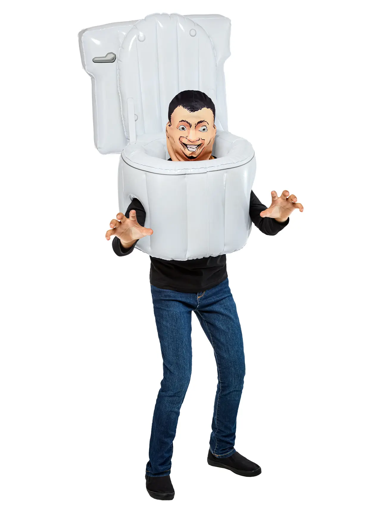 Skibidi Toilet oppusteligt – kostume til børn (model 1002208)