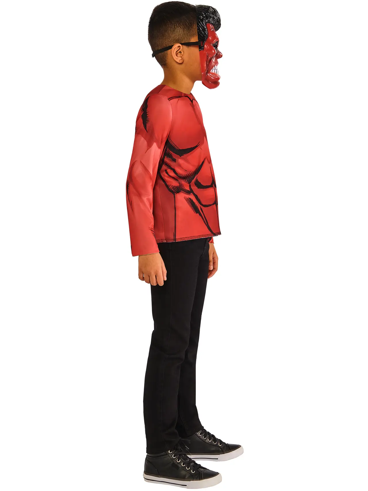 Hulk og Red Hulk vendbar top – kostume til børn