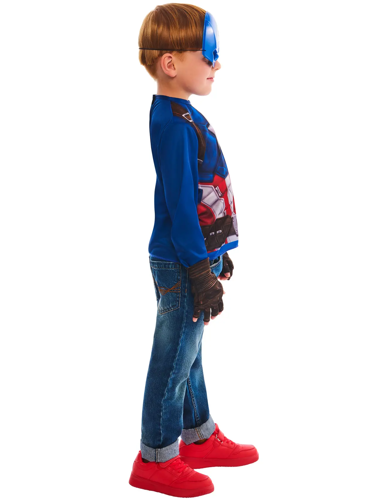 Captain America udklædningssæt – kostume til børn, XS