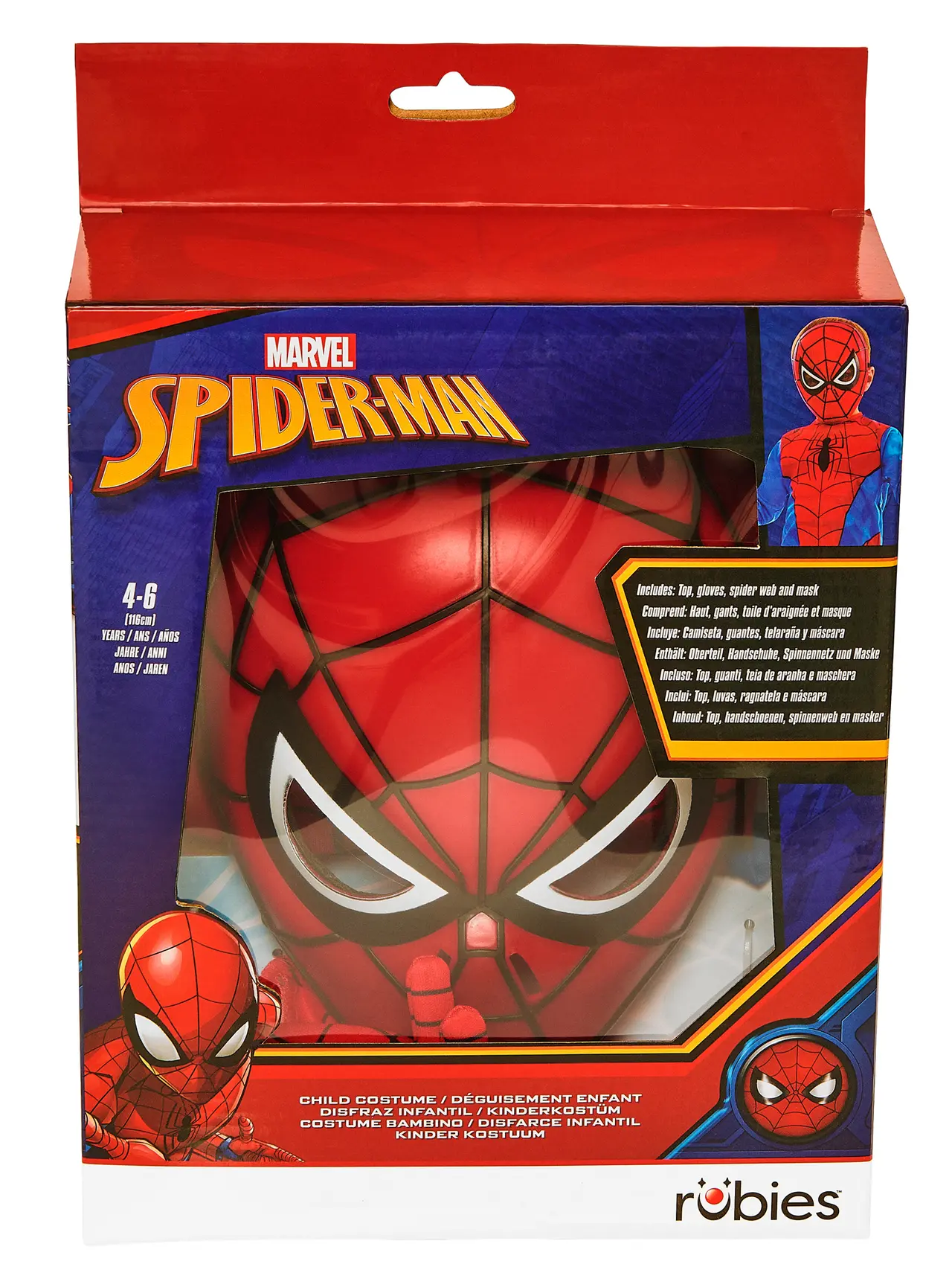 Spider-Man udklædningssæt – kostume til børn, XS