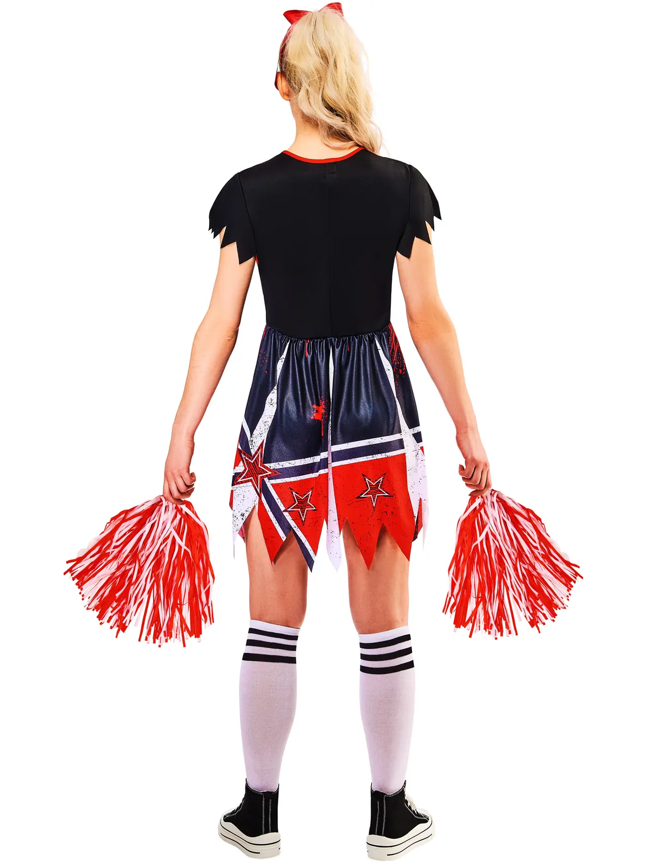 Zombie-cheerleader – kostume til damer, UK 6-8-UK 16-18