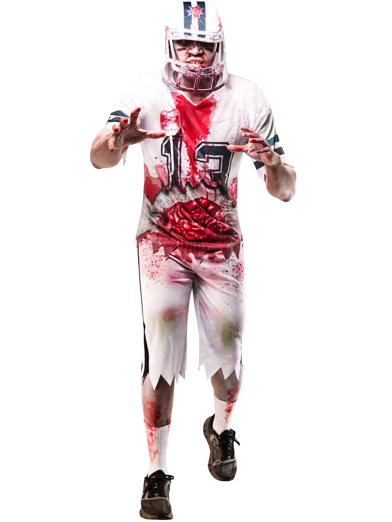 Zombie-amerikansk fodboldspiller – kostume til herrer