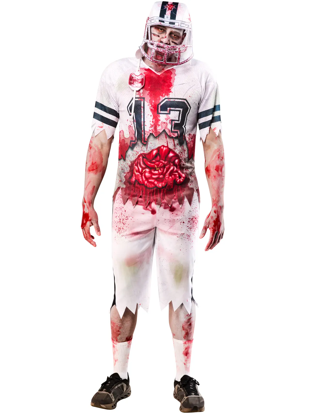Zombie-amerikansk fodboldspiller – kostume til herrer