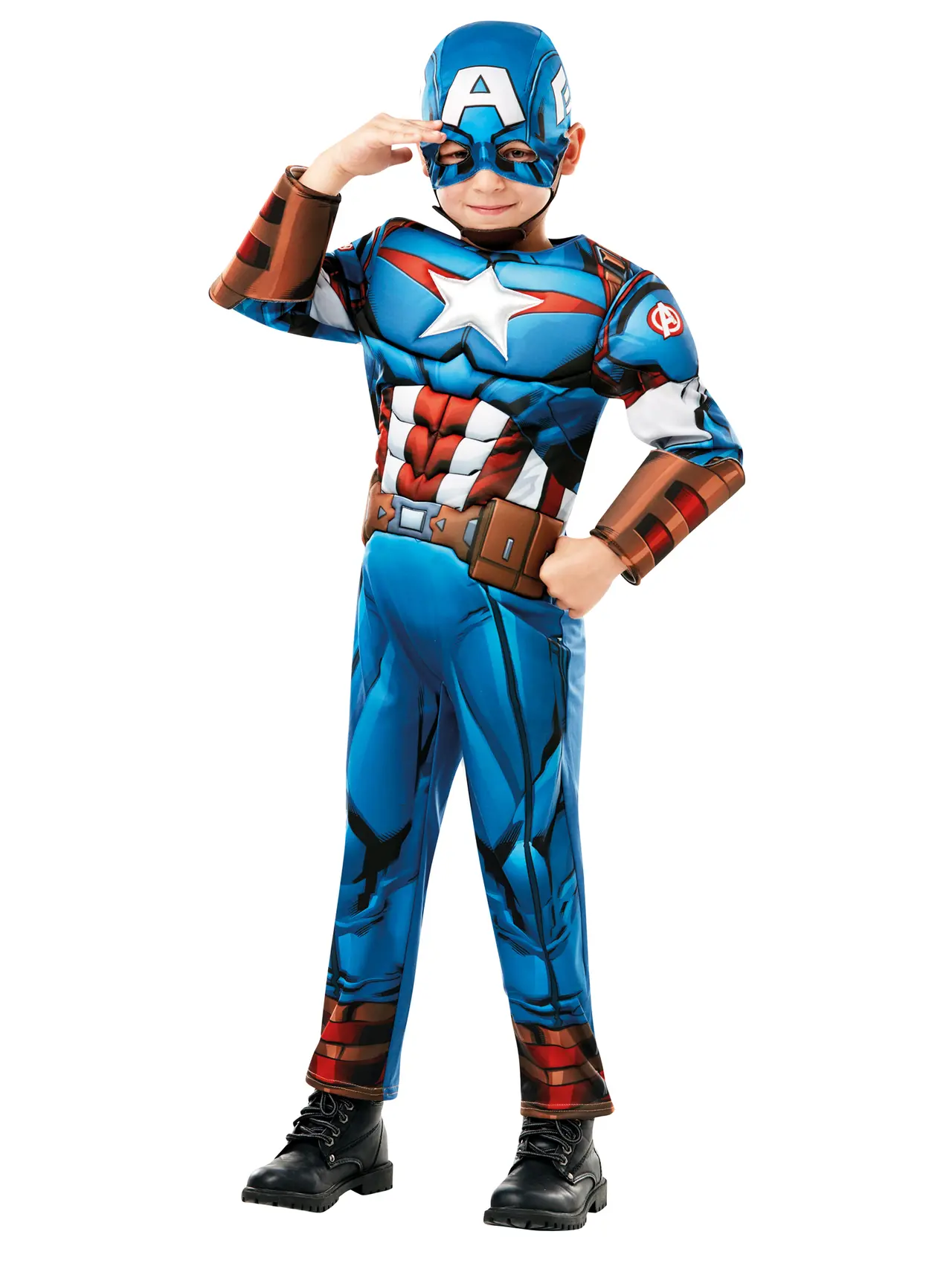 Captain America-kostume i gaveæske – kostume til børn