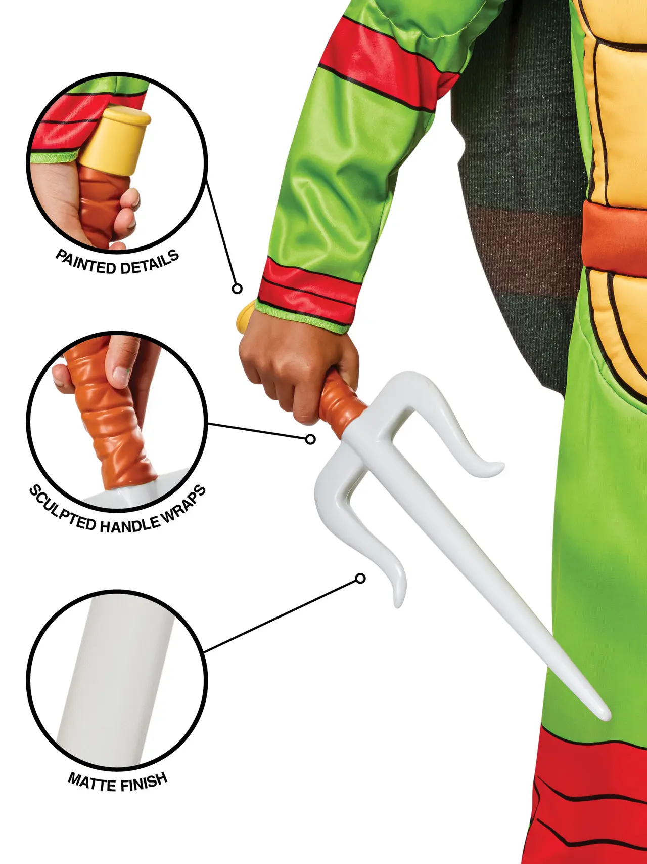 Raphaels sai-dolke, 2 stk. – Ninja Turtles