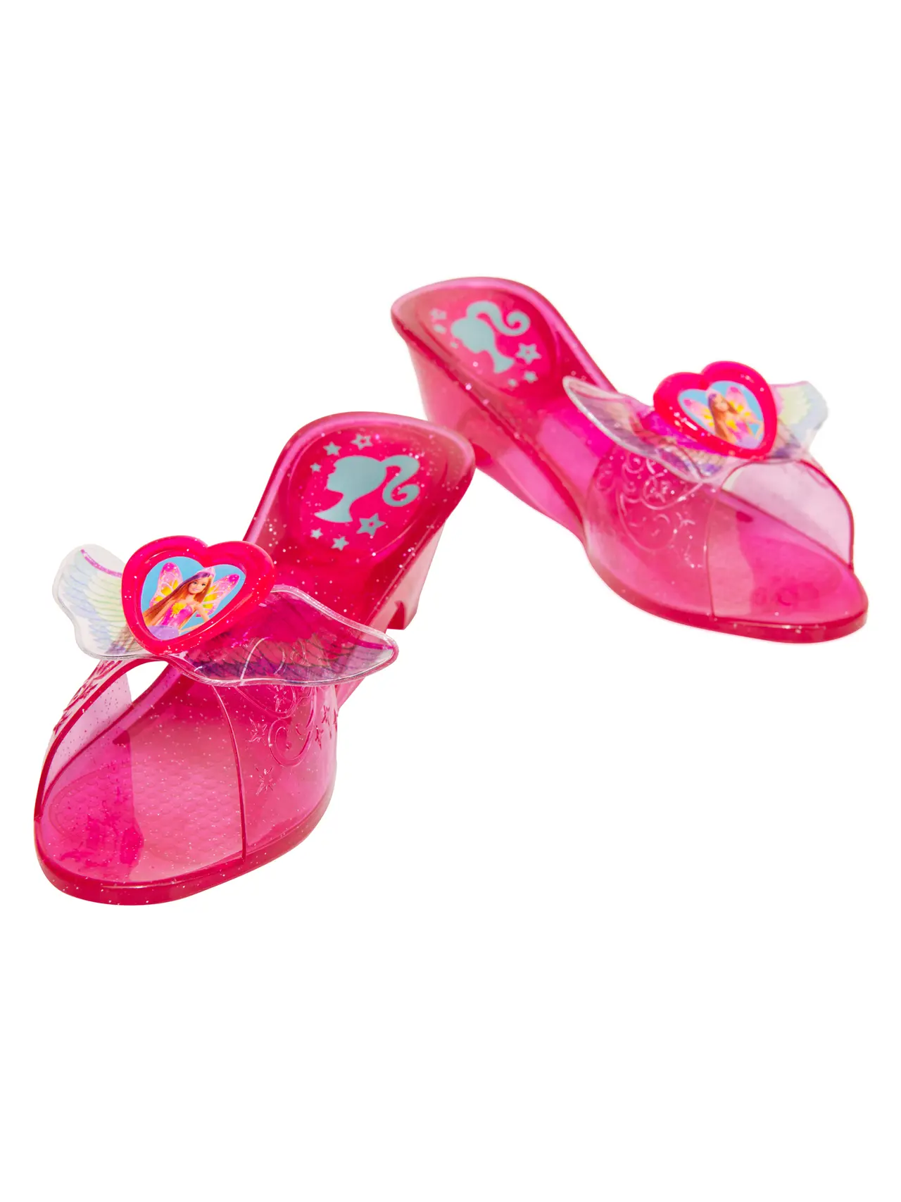 Barbie gummisko med glimmer