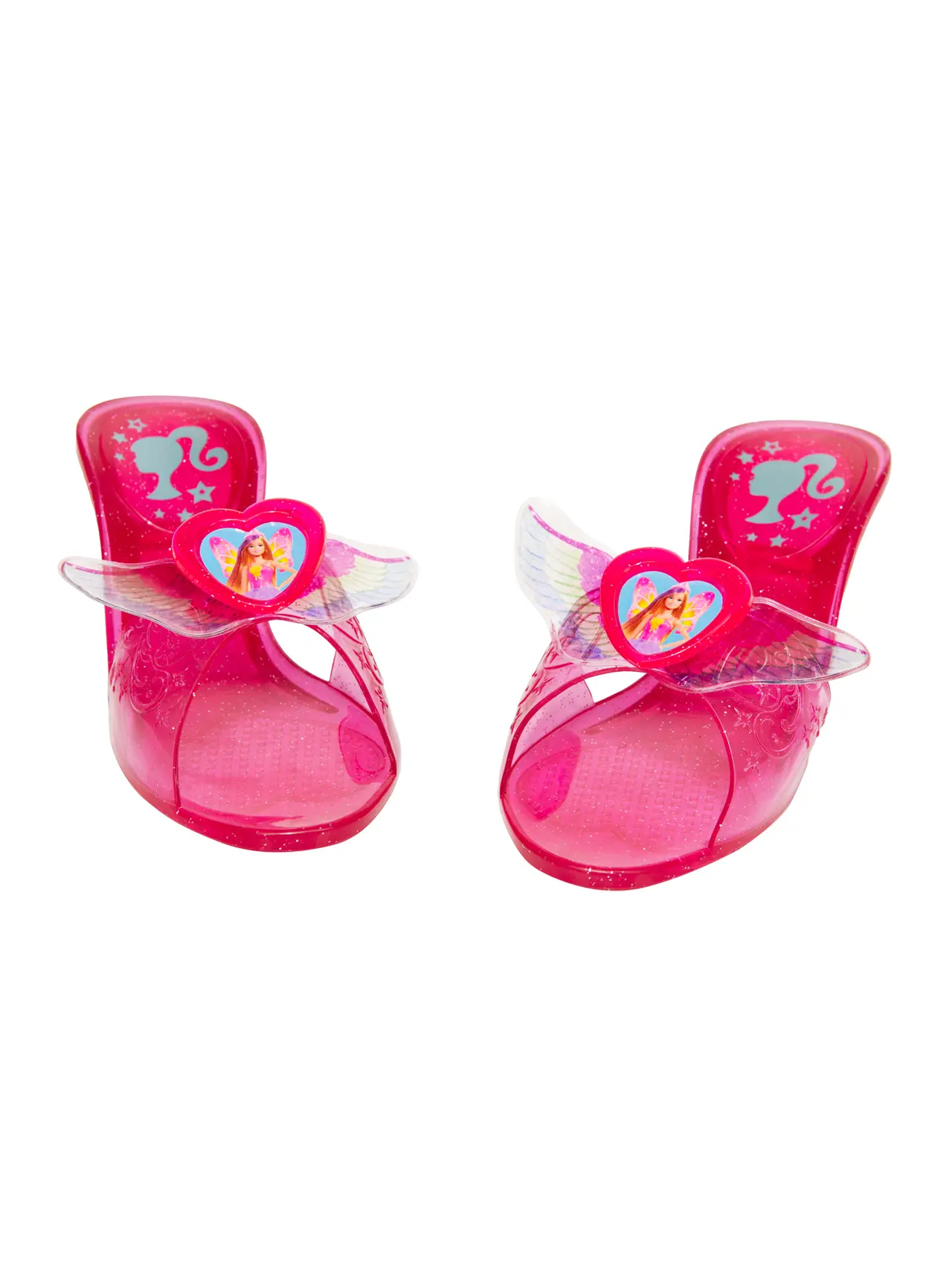 Barbie gummisko med glimmer