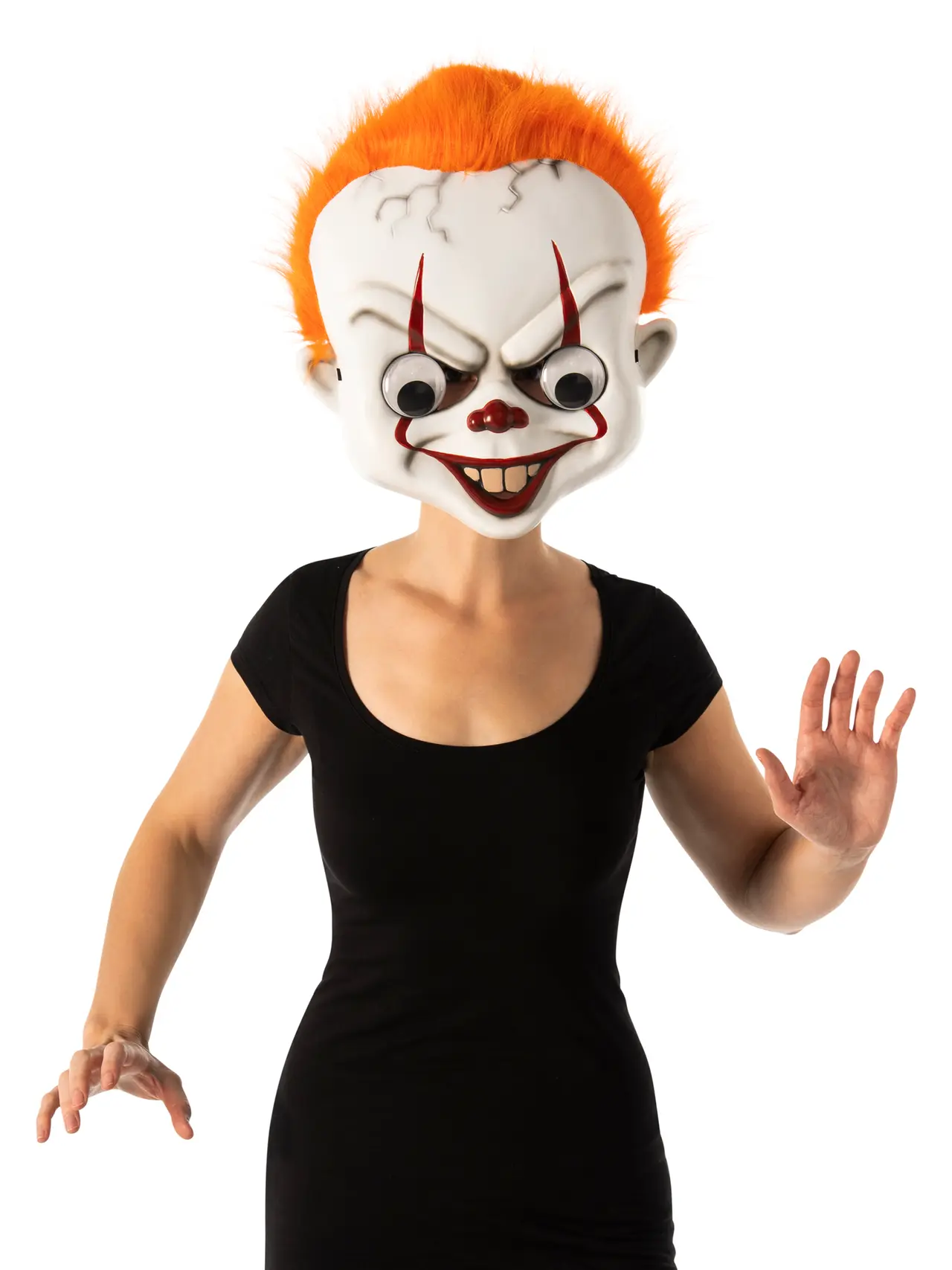 Pennywise-maske med vrikkeøjne
