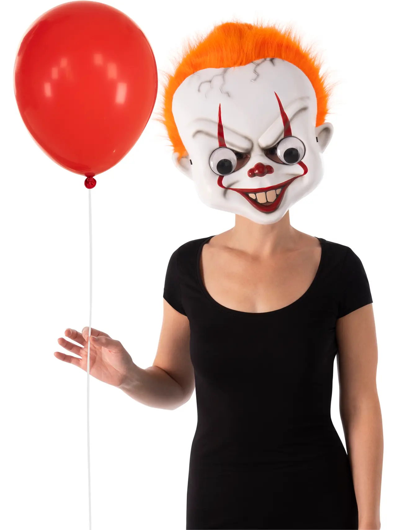 Pennywise-maske med vrikkeøjne