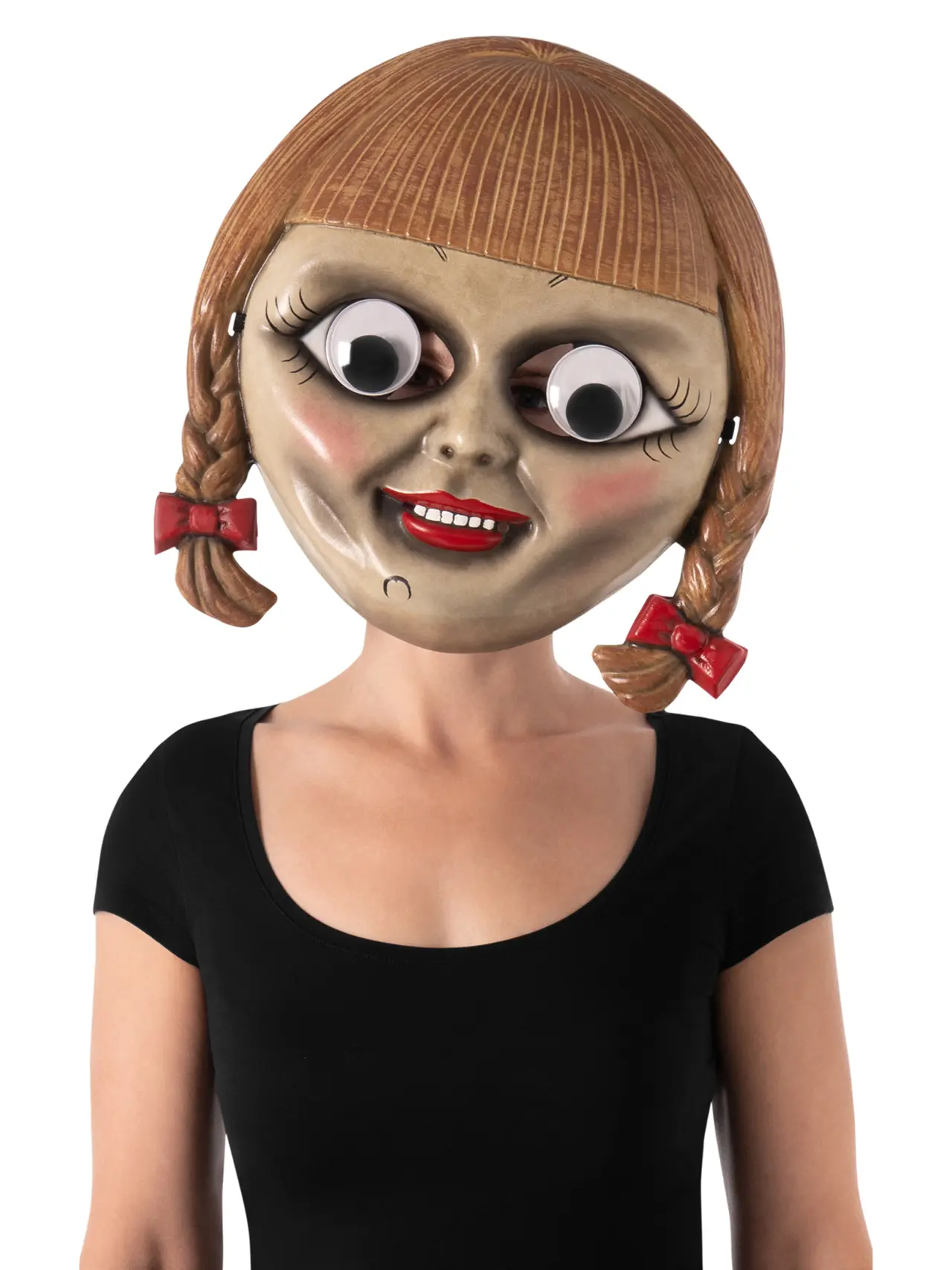 Annabelle-maske med vrikkeøjne