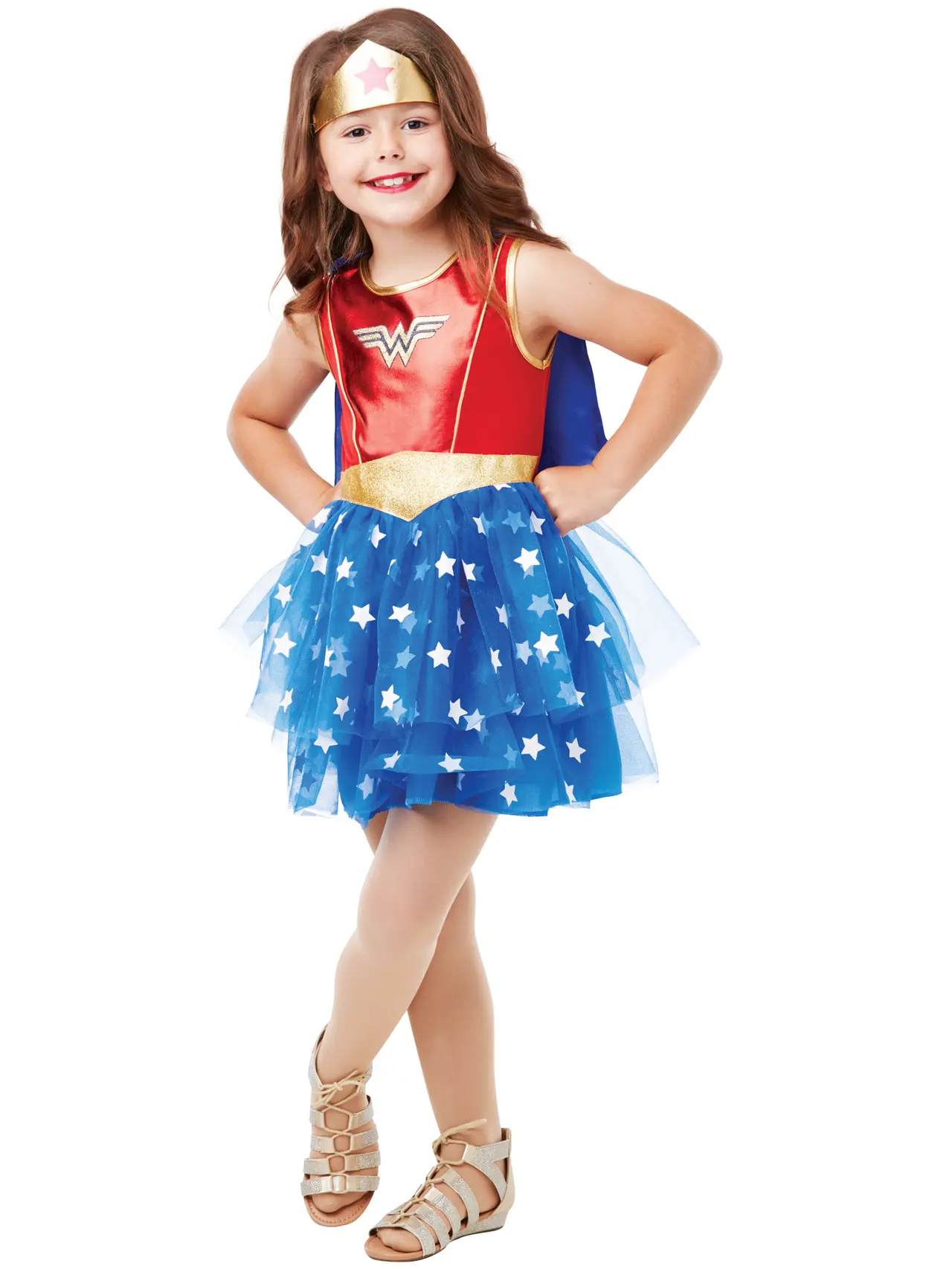 Wonder Woman Premium – kostume til piger, 3-8 år