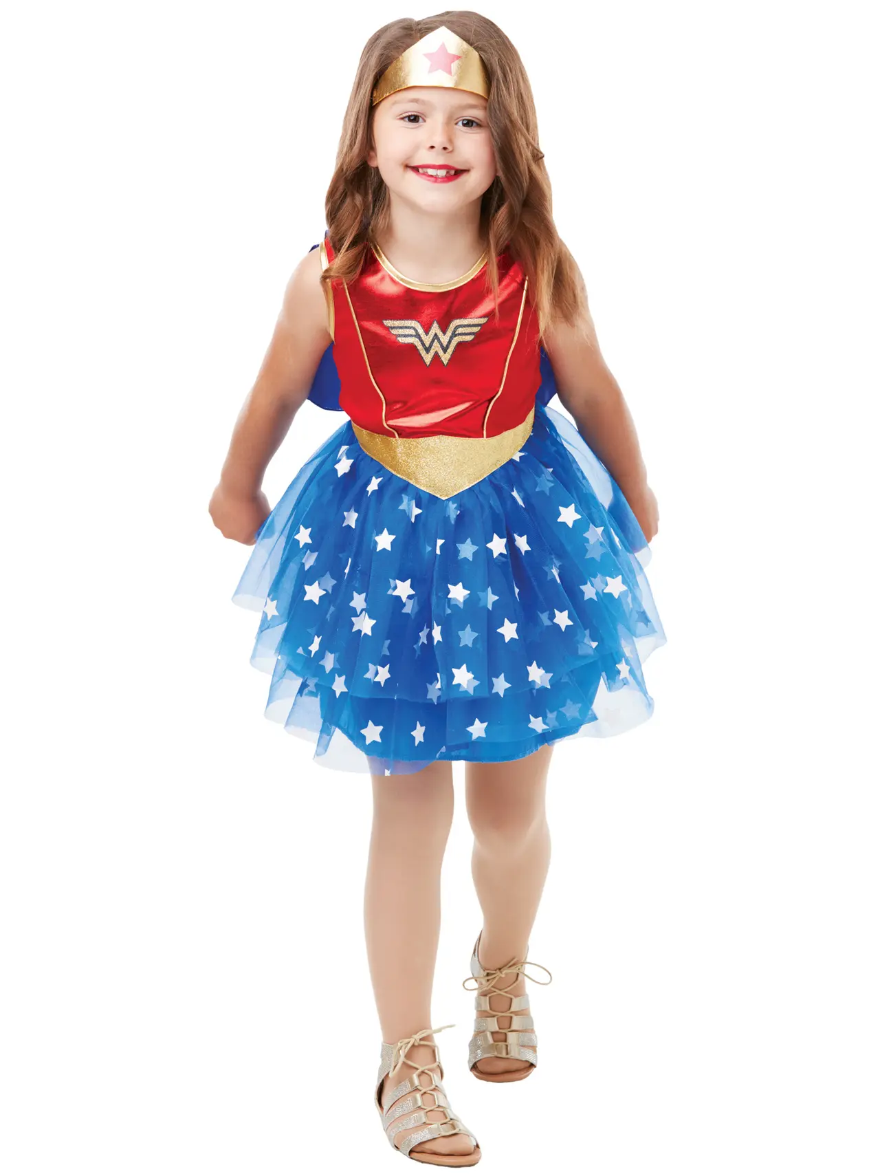 Wonder Woman Premium – kostume til piger, 9-10 år