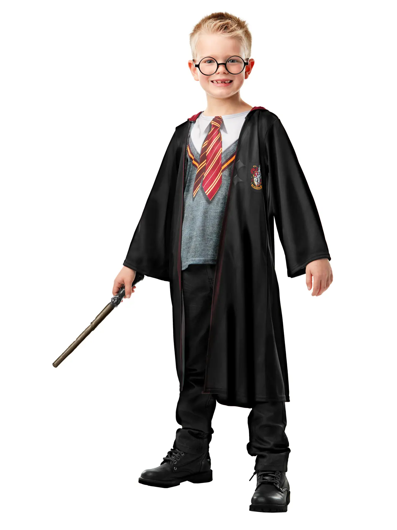Harry Potter Gryffindor-kappe Deluxe – kostume til drenge, 3-8 år