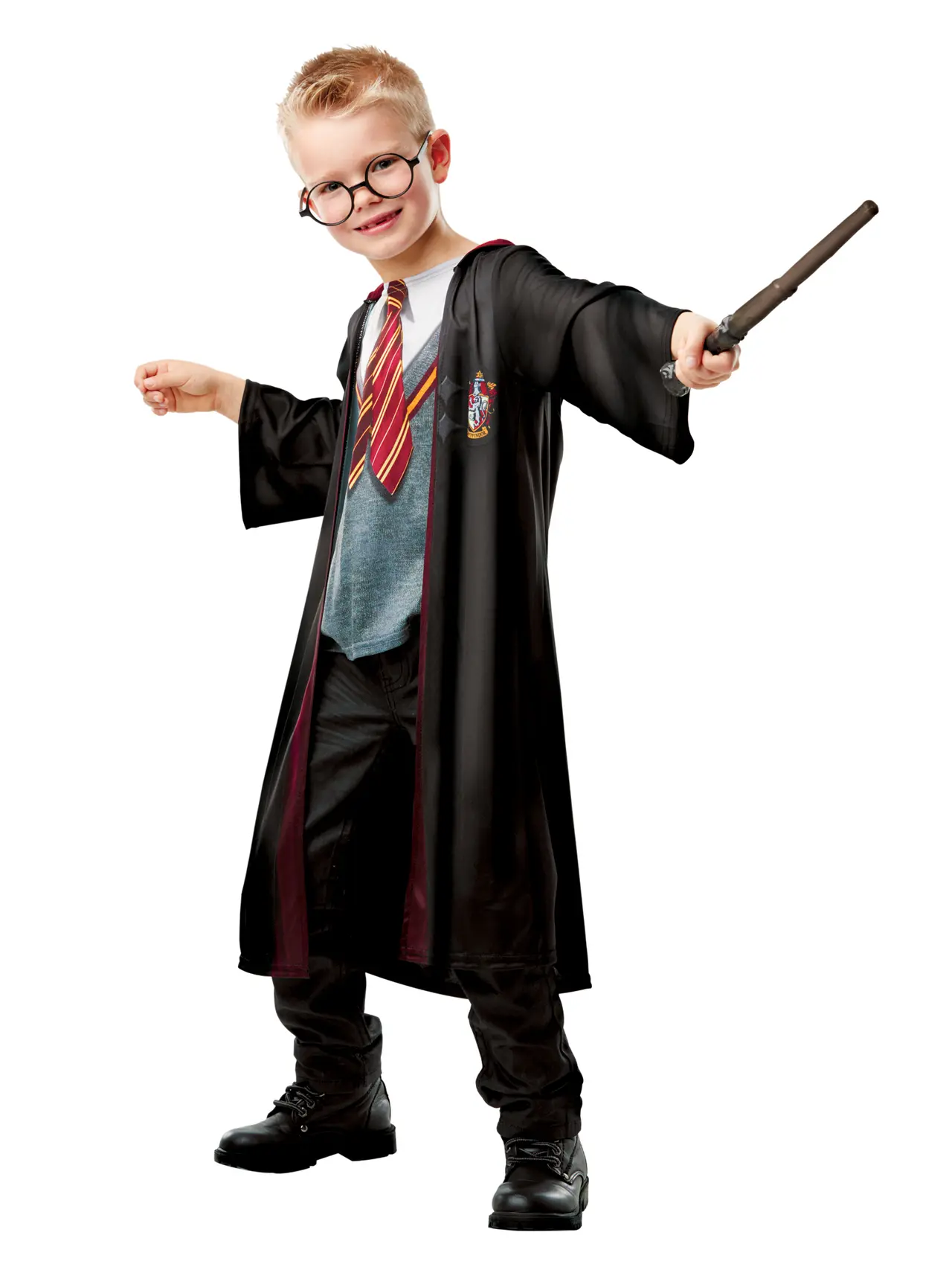 Harry Potter Gryffindor-kappe Deluxe – kostume til drenge, 3-8 år