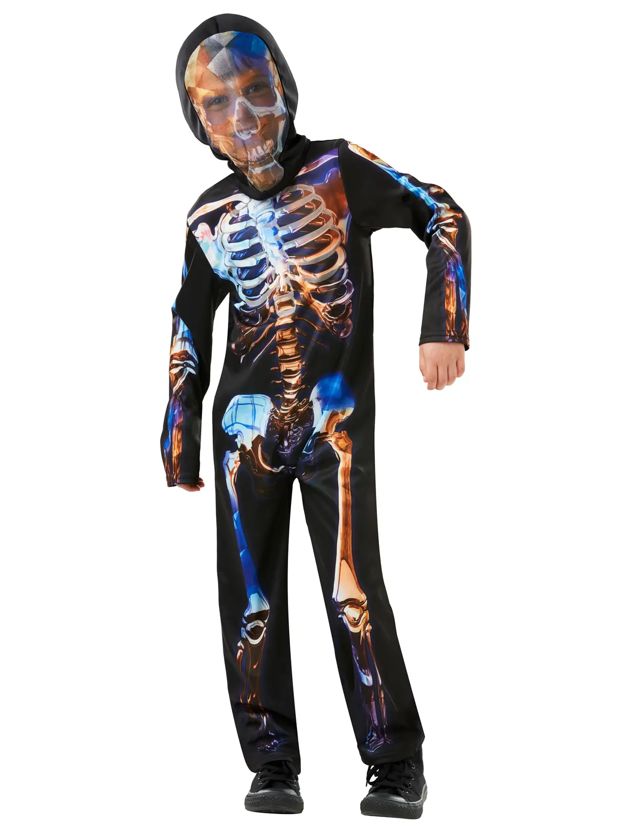 Selvlysende skelet – kostume til børn